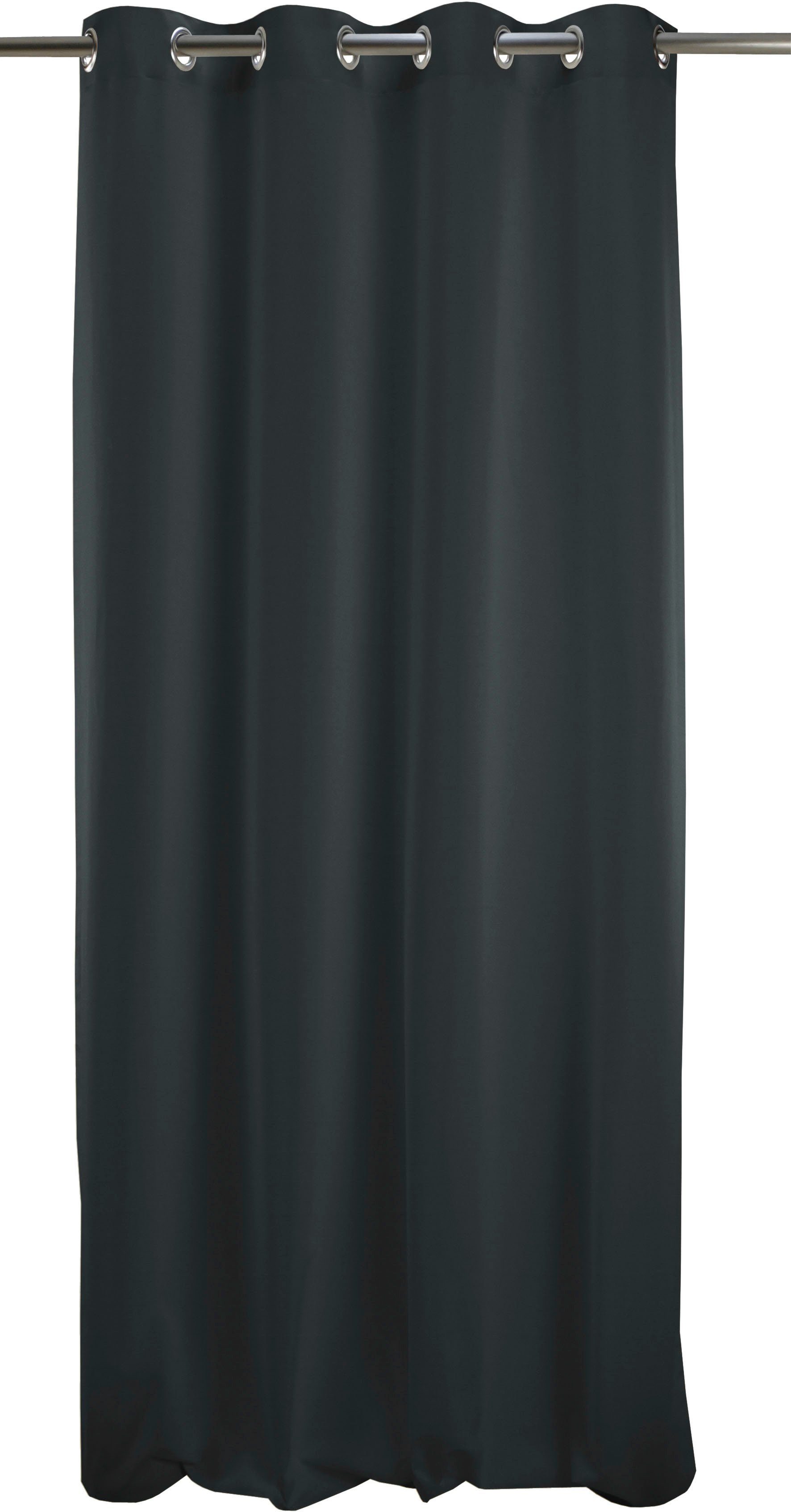 APELT Vorhang 4362 Rips Uni (1 St), Ösen, blickdicht, Jacquard, Wasser- und Schmutzabweisend