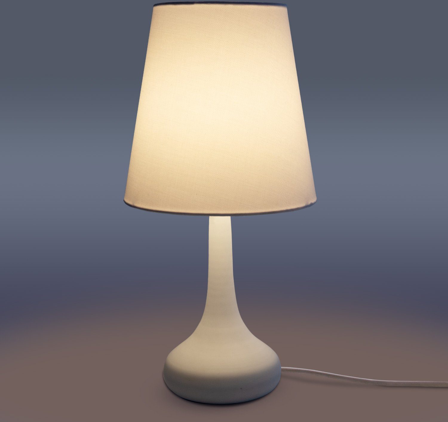 LED Tischleuchte Lampe, Tischleuchte HELA, Wohnzimmer u. Leuchtmittel, Modern E14 weiß Für Paco Kinderzimmer ohne Home