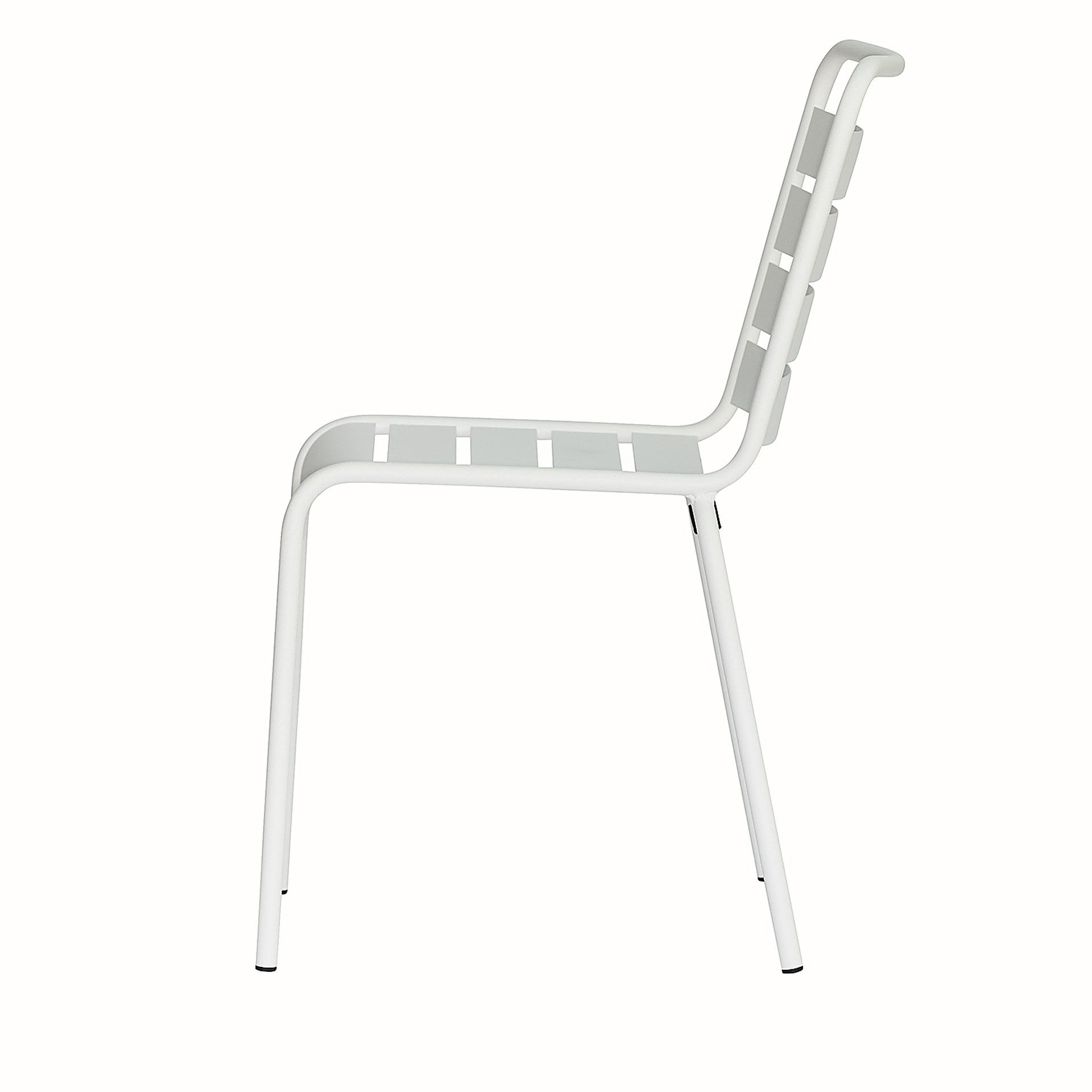 Fiam Stuhl Mya Metal aus Aluminium, Weiß