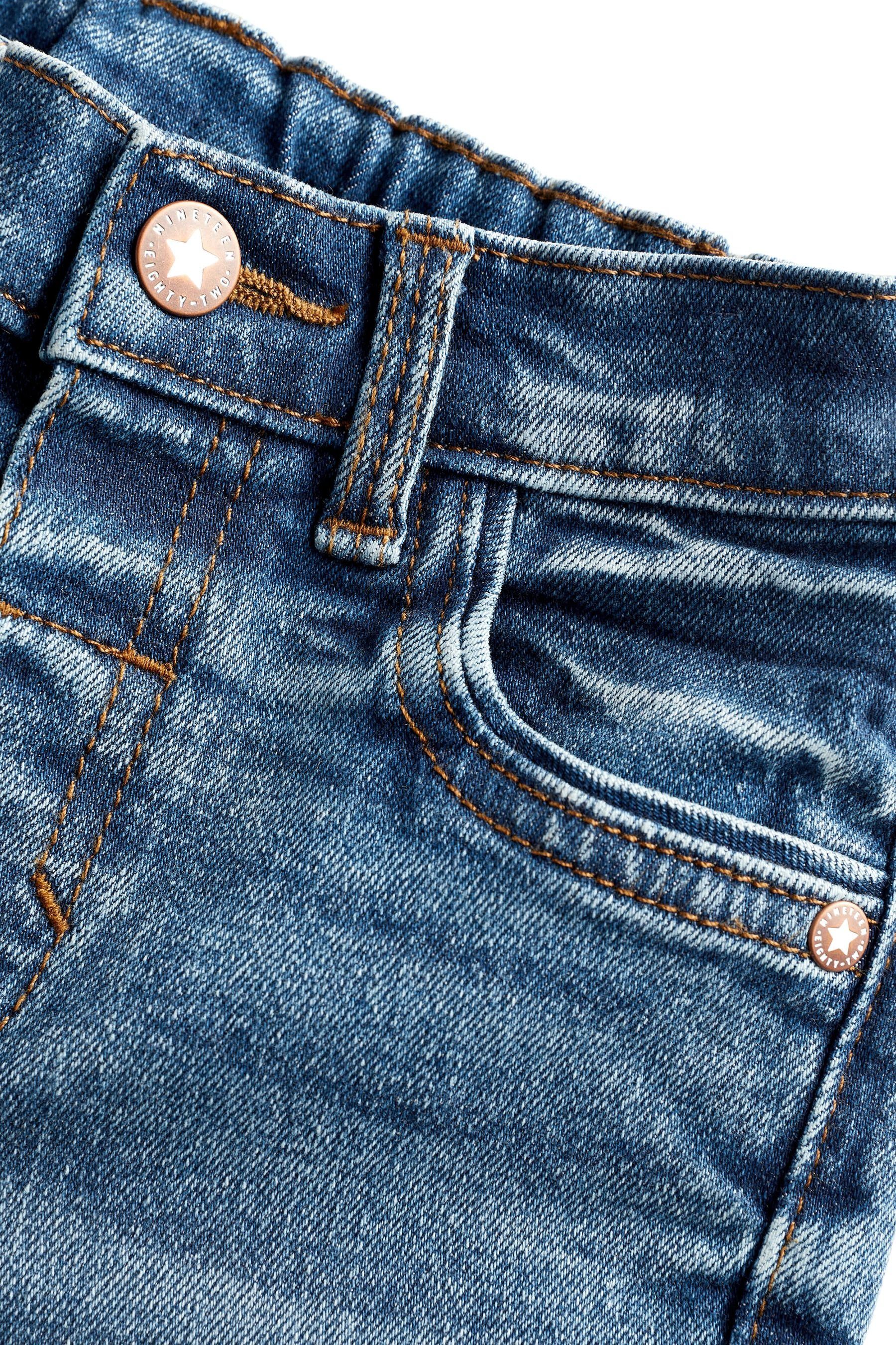 Mid in Destroyed-Jeans Blue Next Jeans Used-Optik Denim (1-tlg)