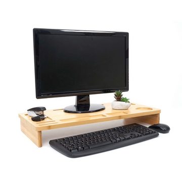 MCW 69013 Monitor-Halterung, (Unterstützt eine aufrechte Haltung, Stauraum unter dem Monitorständer, Unterstützt aufrechte Haltung, Stauraum unter Monitorständer, 8 Fächer)