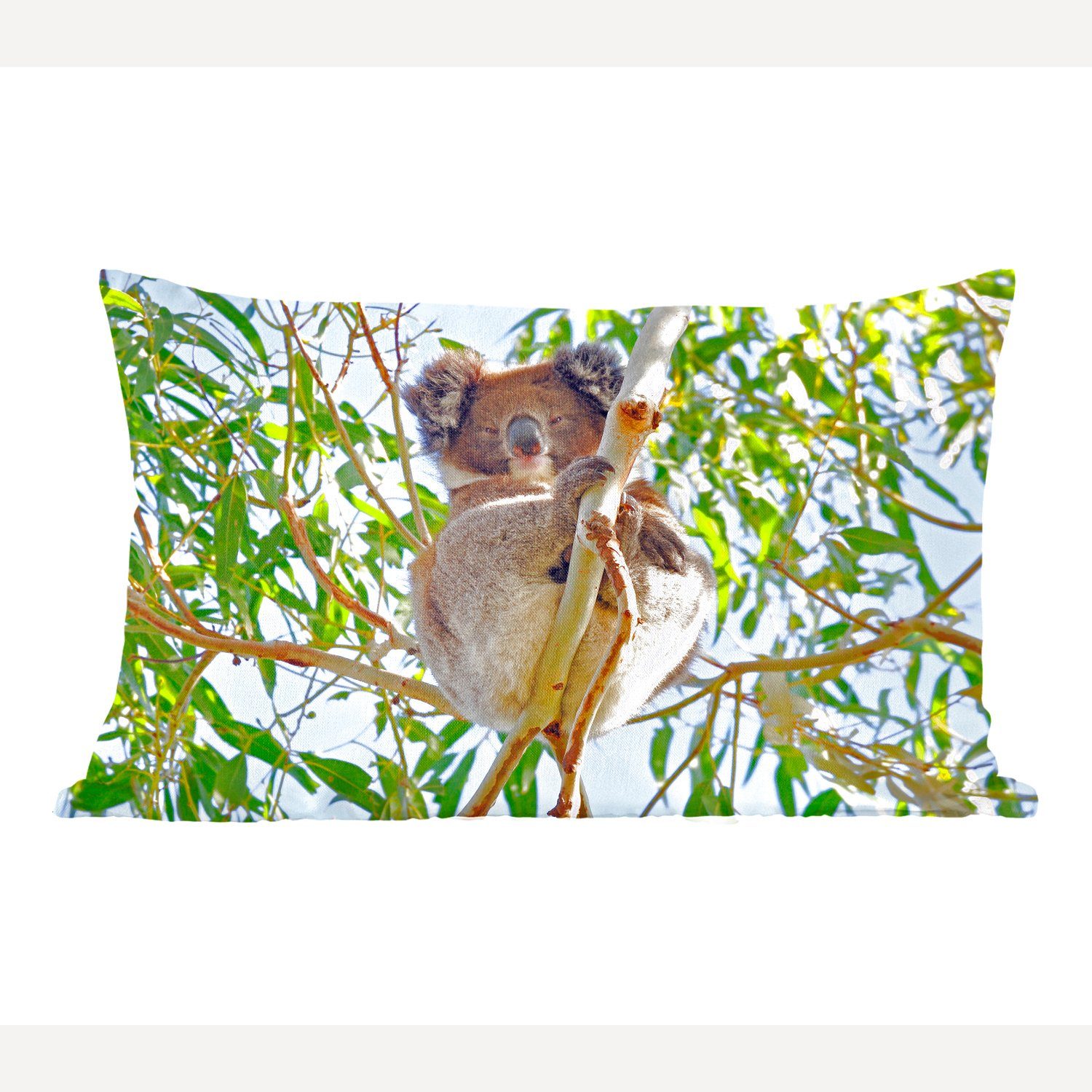 MuchoWow Dekokissen Koala - Luft - Kinder - Jungen - Mädchen, Wohzimmer Dekoration, Zierkissen, Dekokissen mit Füllung, Schlafzimmer