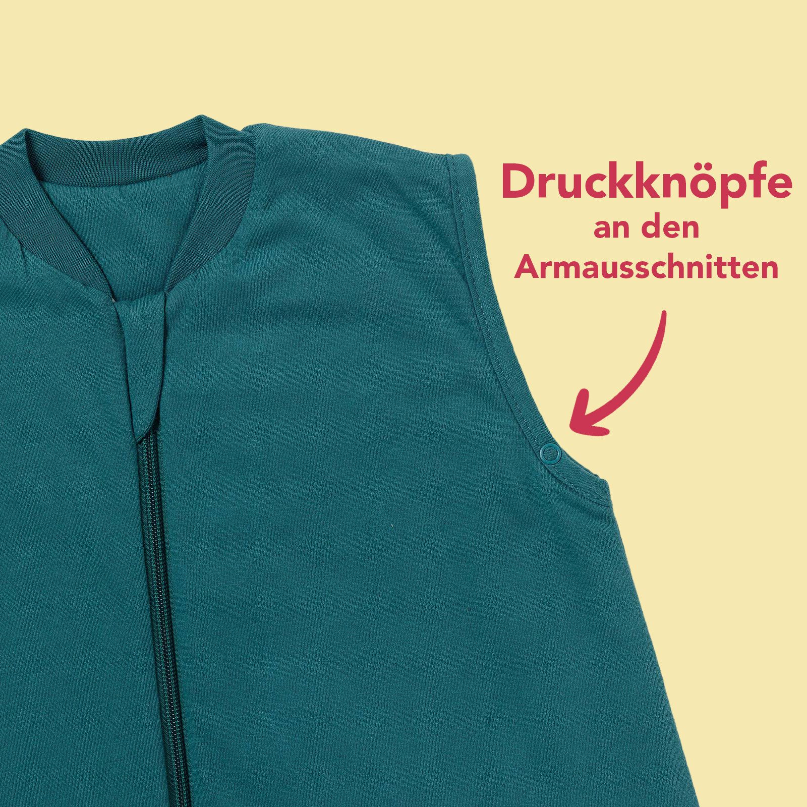 Schlummersack Kinderschlafsack Schlafsack mit Füßen, 1.0 Tog OEKO-TEX zertifiziert