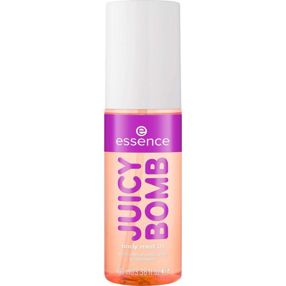 Essence Körperspray Juicy Bomb Duftspray - Vanille, 1-tlg.