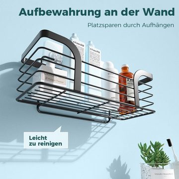 MAGICSHE Duschablage Gewürzregal ohne Bohren, SUS304 Edelstahl Halterung, 1-tlg., für Badezimmer und Küche