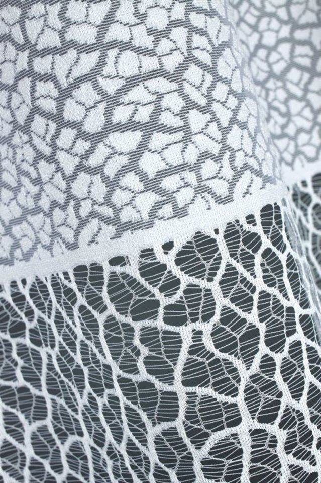 QBTEXTIL Gardine 34943 Weiß, Jacquard - günstig online kaufen