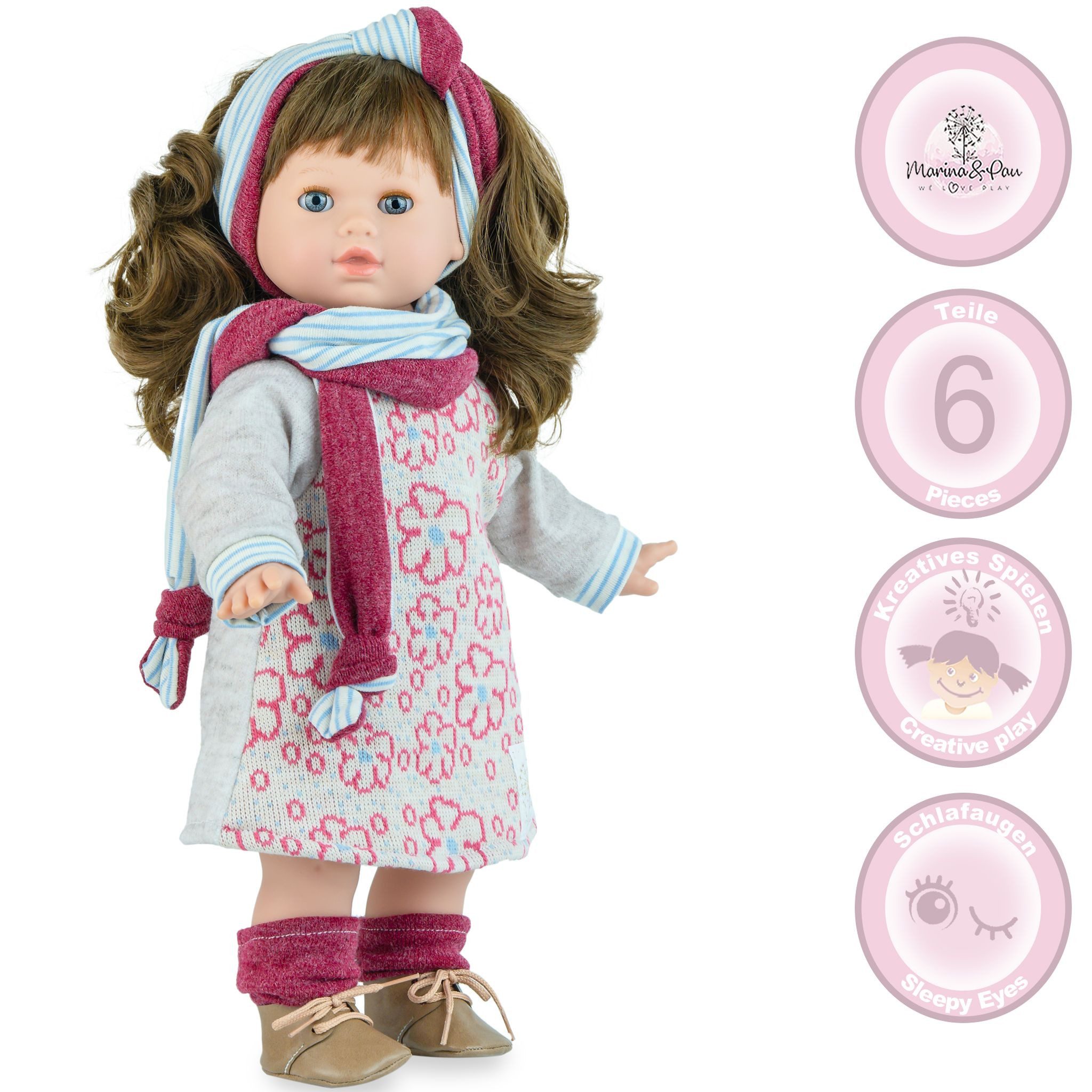 Marina & Pau Anziehpuppe Ria – Anziehpuppe für Kinder