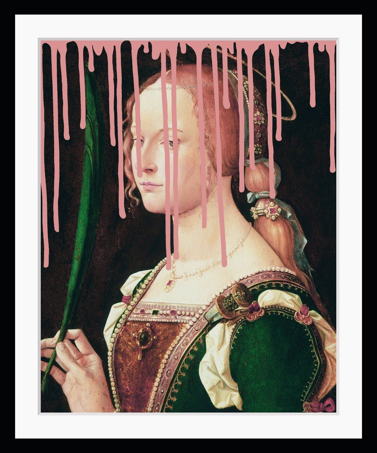 queence Bild Malin mit Farbklecks, Изображения von Frauen, Frau, Картина, Historische Persönlichkeiten, Kunst, HD Premium Плакат-Druck inkl. Holzrahmen