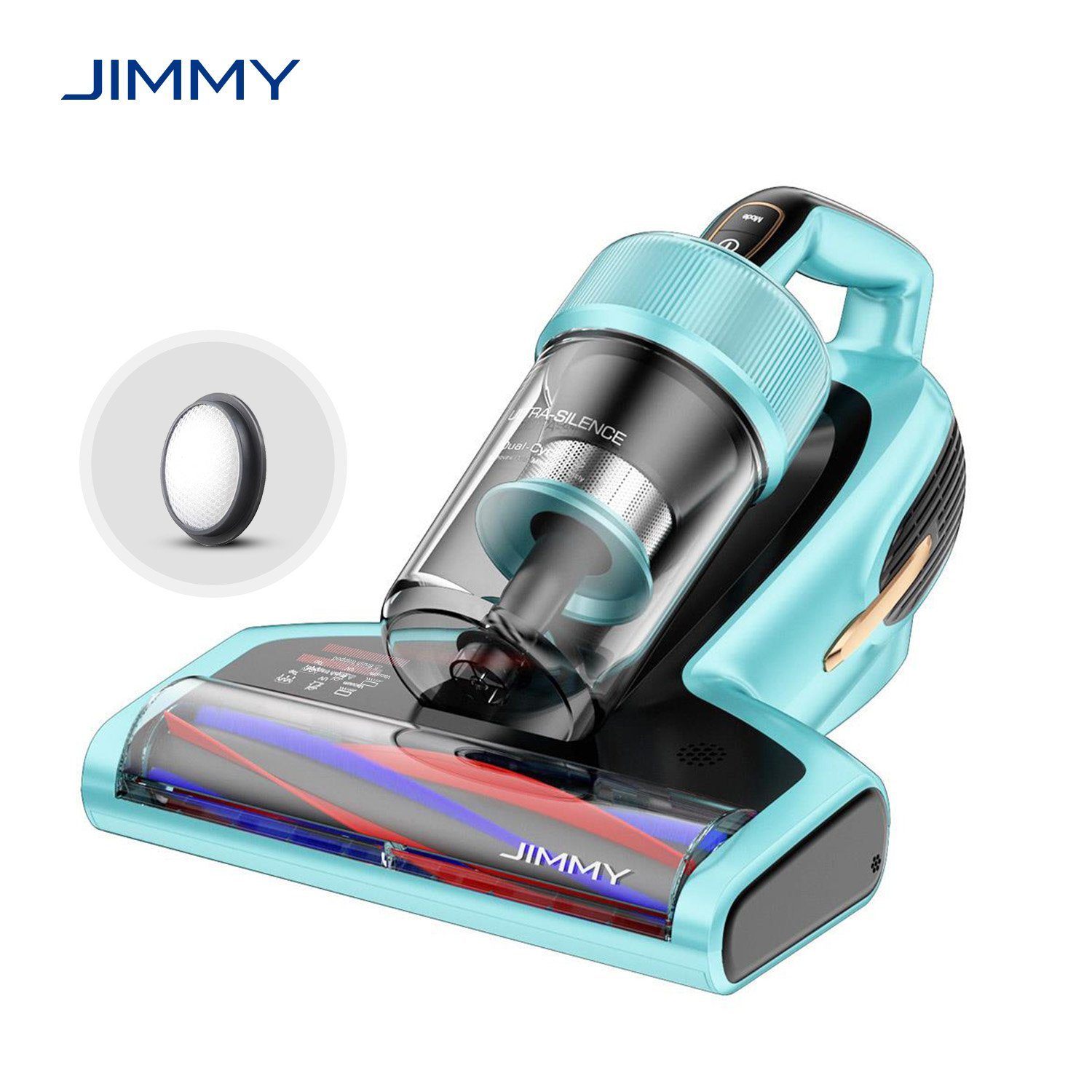 Jimmy Pro W, Milbenstaubsauger Blau Licht, mit Matratzenreinigungsgerät Handstaubsauger, Ultraschallfunktion Beutel, Hausstaubmilbensensor, BX7 UV-C 700,00