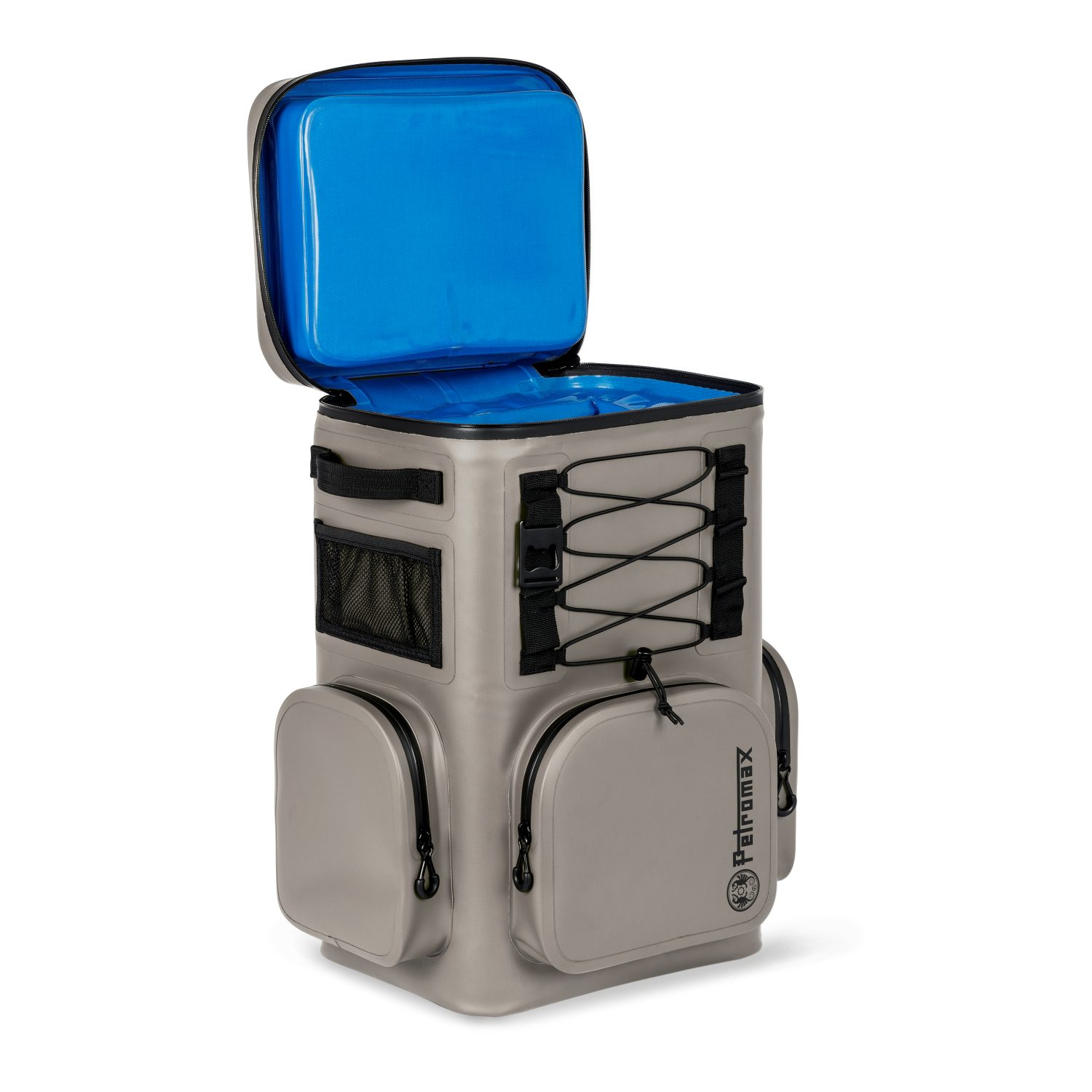 Petromax Thermobehälter Kühltasche 17 Liter Sandfarben, Isolierschaum Nylon TPU beschichtet, (Kühlrucksack, 1-tlg., Isoliertasche, Picknick), Kühldauer bis zu 6 Tagen