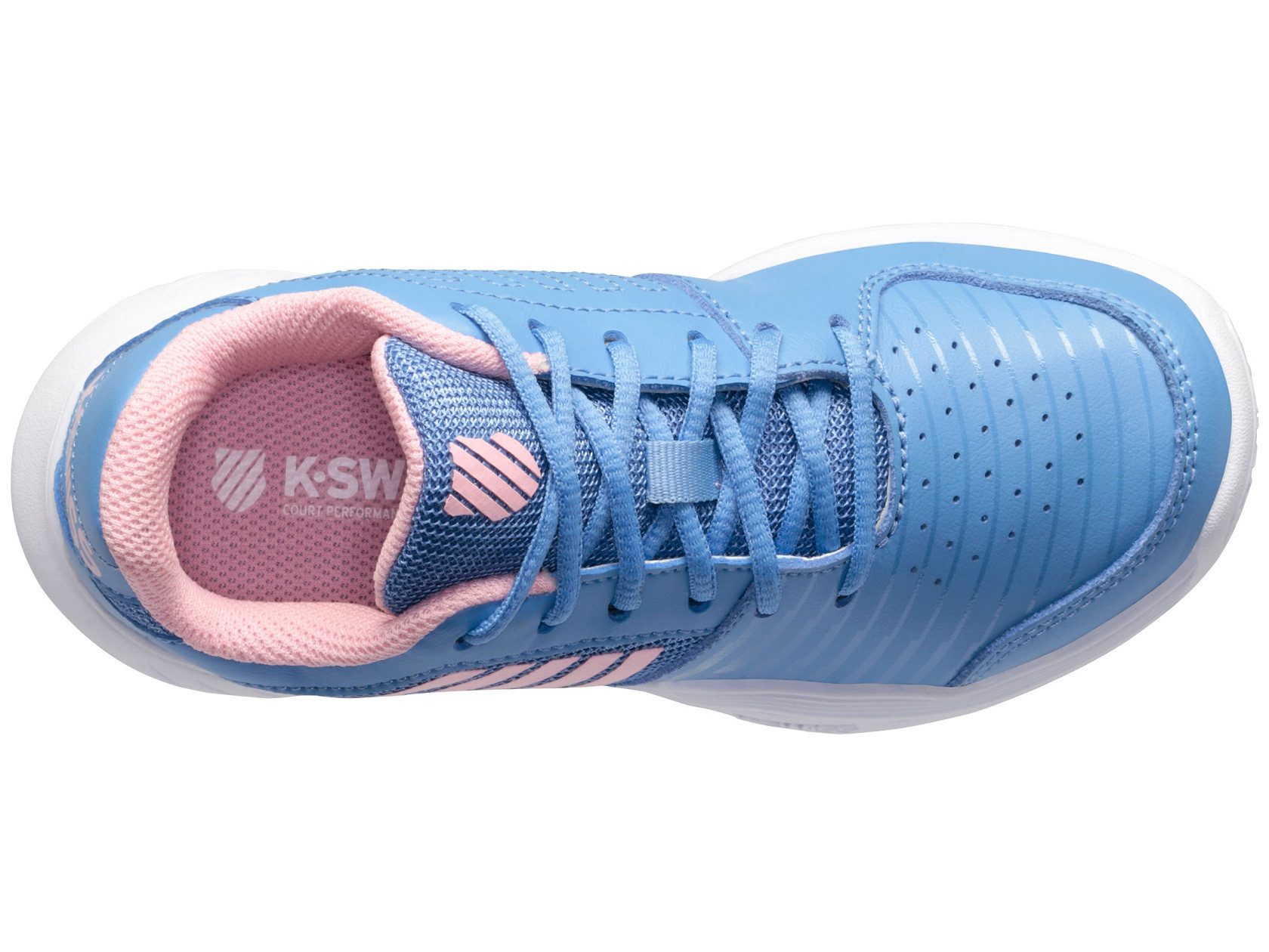 K-Swiss Performance Court Express Allcourt hellblau/pink Kids Tennisschuh