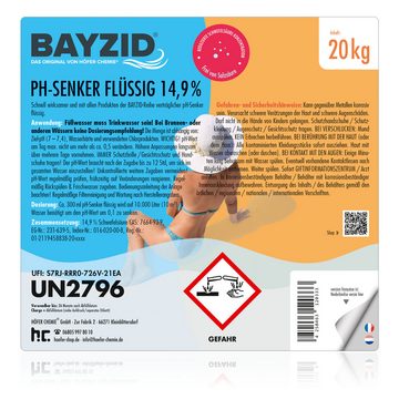 BAYZID Poolpflege 20 kg BAYZID® pH Minus flüssig 14,9%