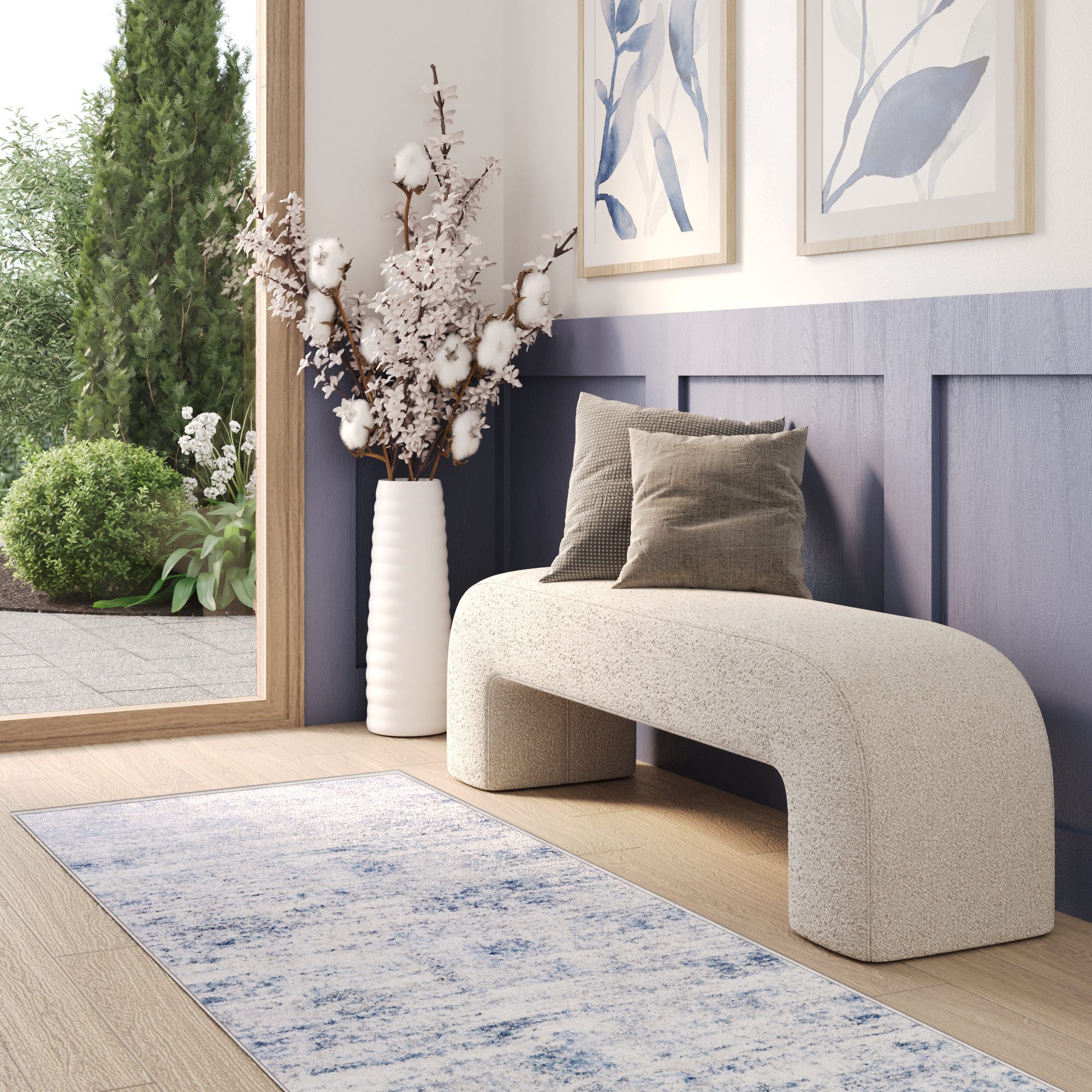 Tapiso Läufer SKY, rechteckig, Höhe: 12 mm, Wohnzimmer, Schlafzimmer, modern Design
