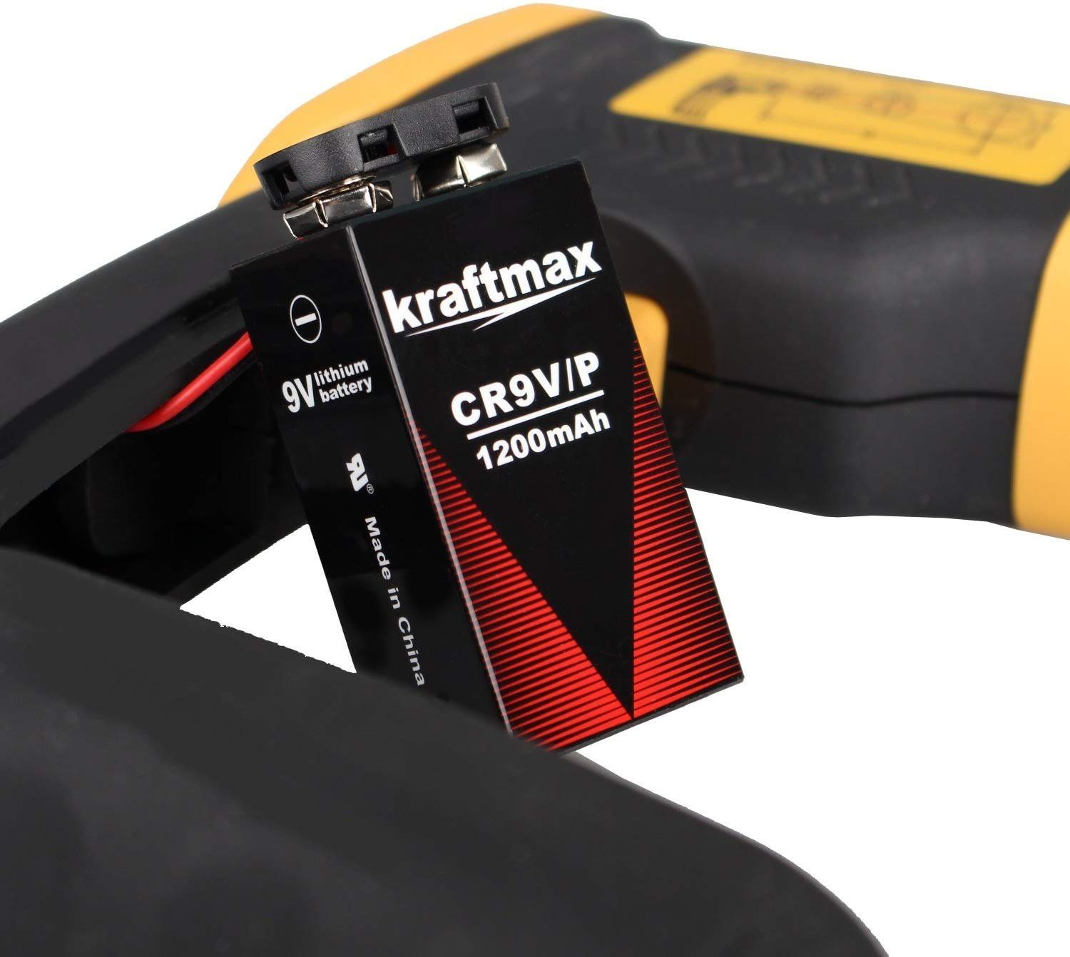 kraftmax 3X 9V Block Lithium Hochleistungs- Longlife Batterien für Rauchmelder Batterie