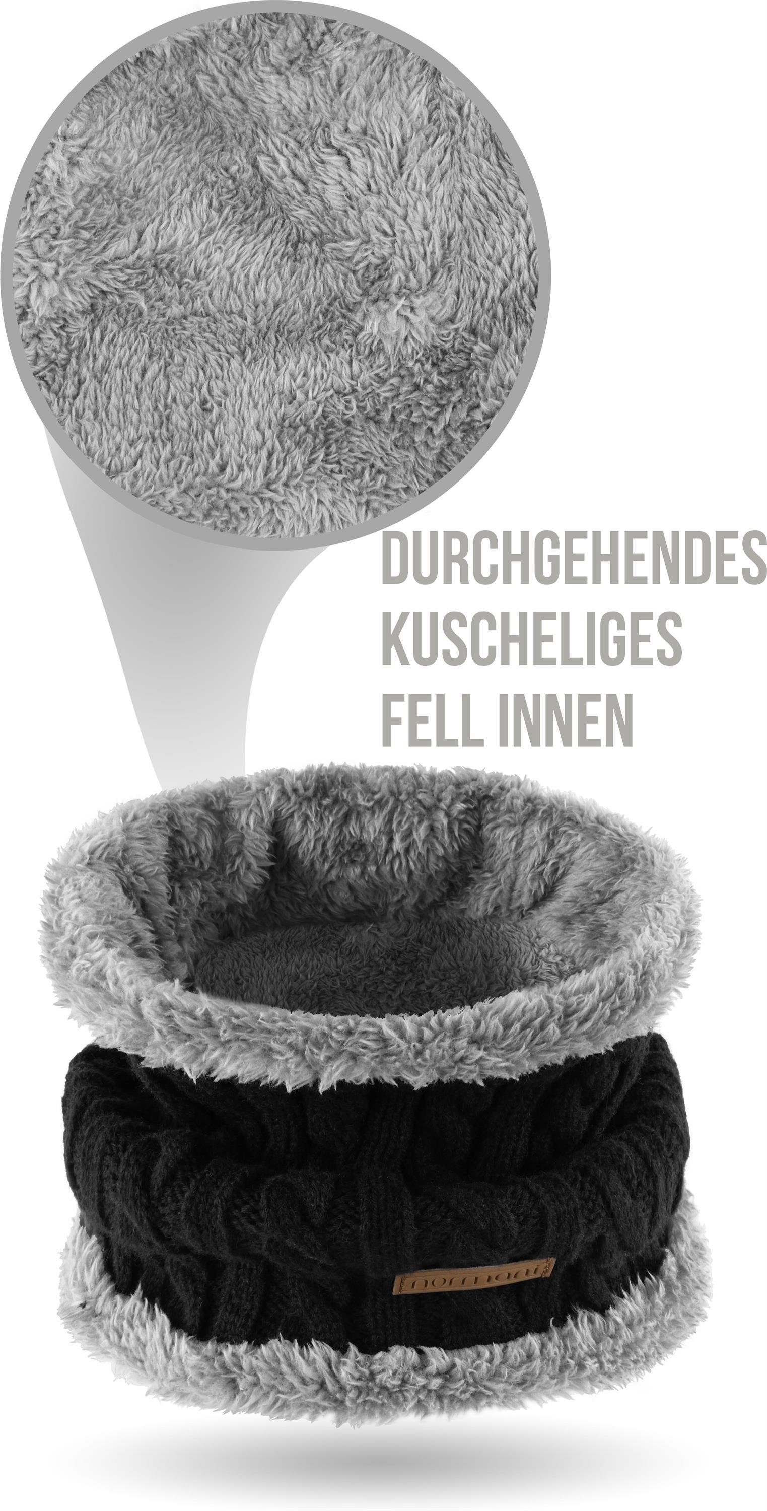 normani Wollschal Winter-Fellschal Kebili, Winterschal Schlauchschal für Damen und Herren