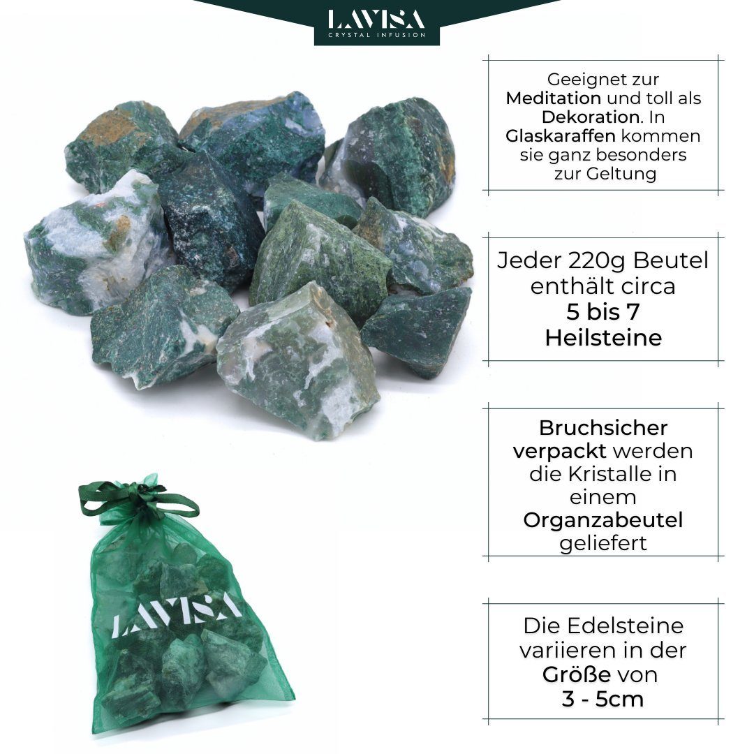 LAVISA Edelstein echte Edelsteine, Kristalle, Wassersteine, Mineralien Natursteine, Edelstein Wasserstein Kristall Naturstein