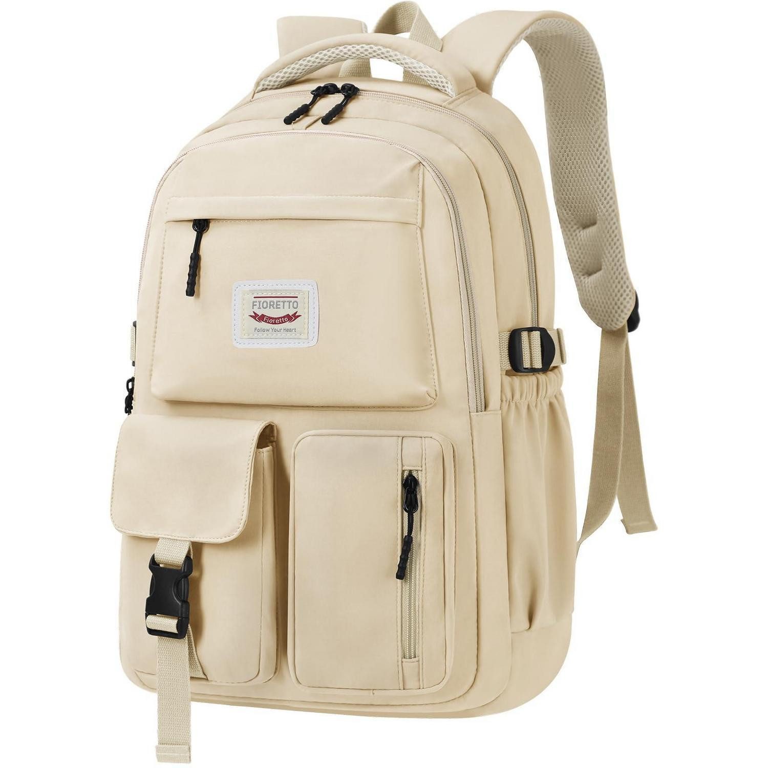 LuxusKollektion Schulranzen Schulrucksack Mädchen Damen 14" Laptopfach Weiß