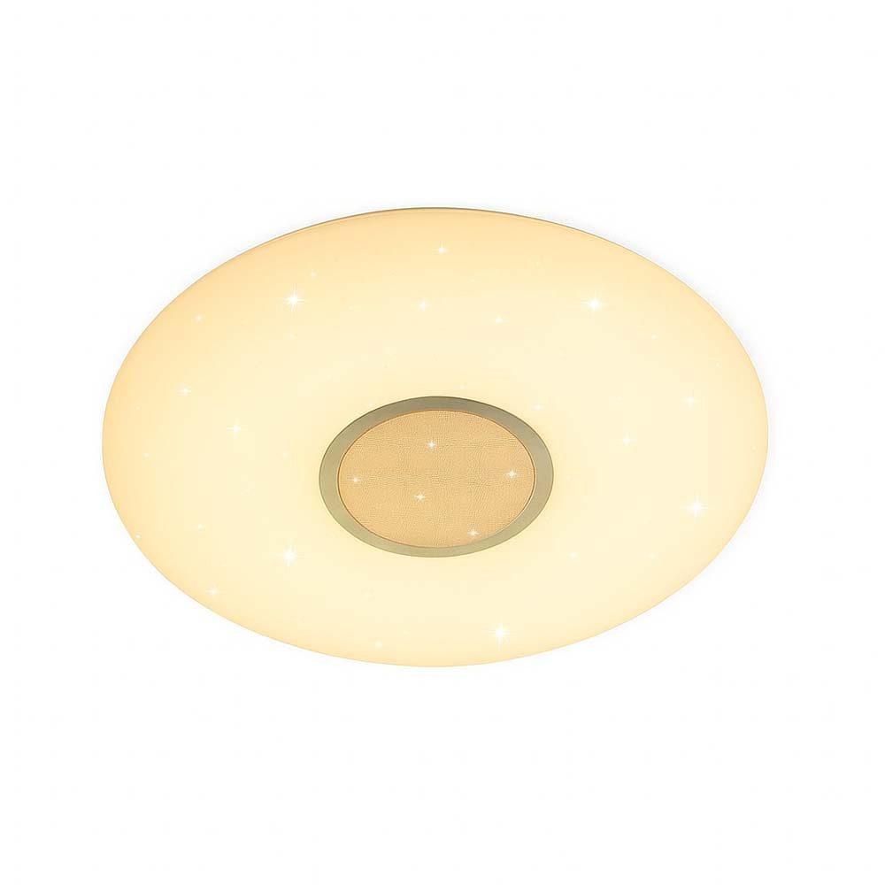 V-TAC LED Deckenleuchte, LED-Leuchtmittel fest verbaut, Kaltweiß, Warmweiß, Neutralweiß, Tageslichtweiß, Farbwechsel, LED Deckenleuchte Sterneneffekt Fernbedienung dimmbar CCT Wohnzimmer