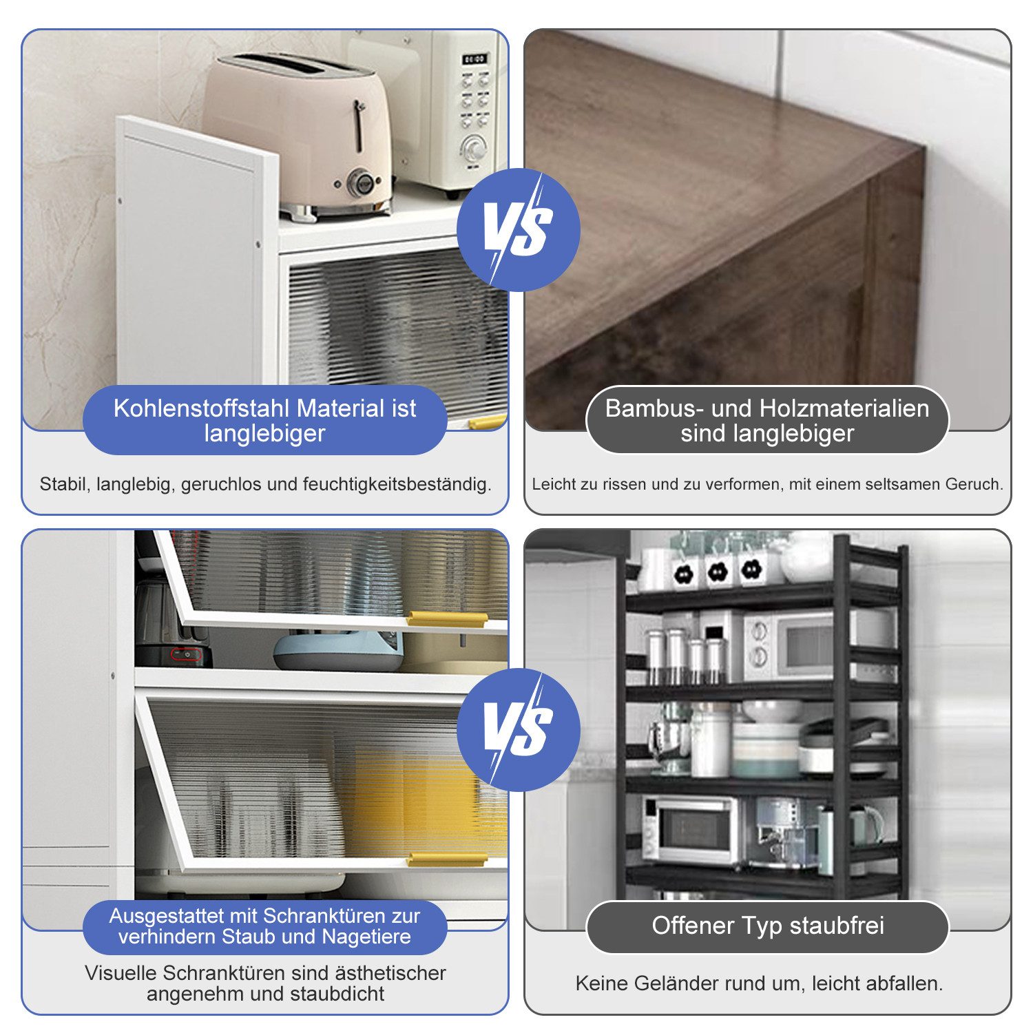 FOXSPORT Mehrzweckschrank Buffet Küchenschrank (Zweierset) (2er-Set, Komple günstig online kaufen