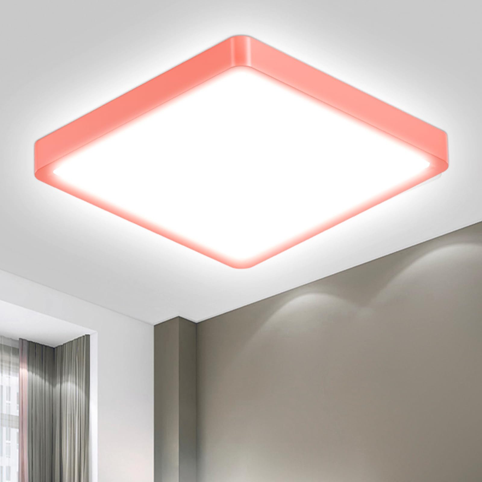 LQWELL LED Deckenleuchte Quadrat Flach LED günstig online kaufen