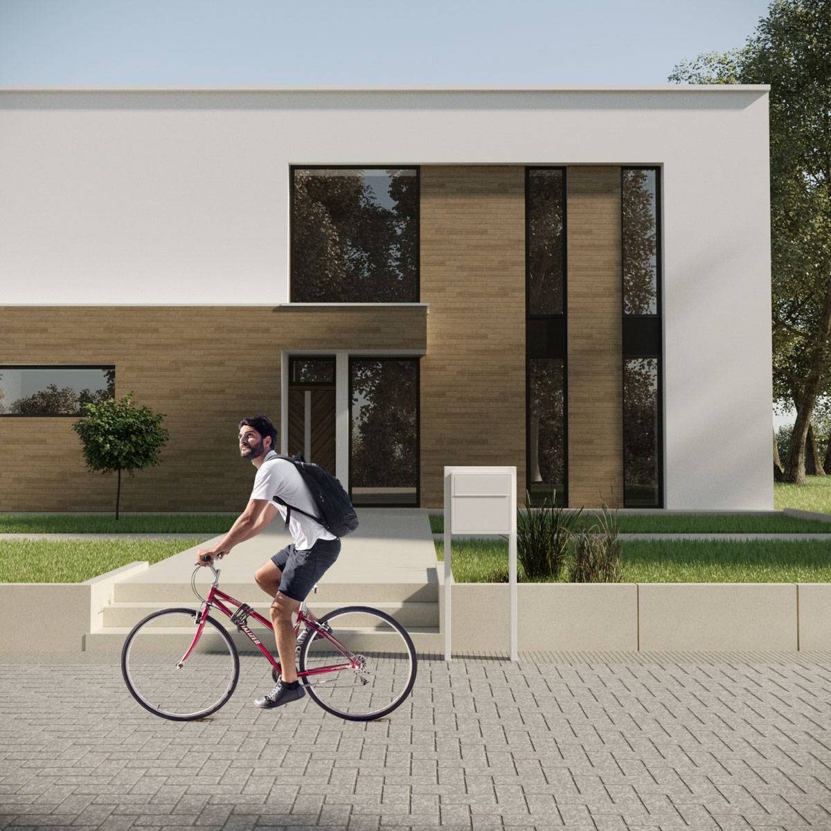 Bravios Briefkasten Standbriefkasten Soprano Edelstahl