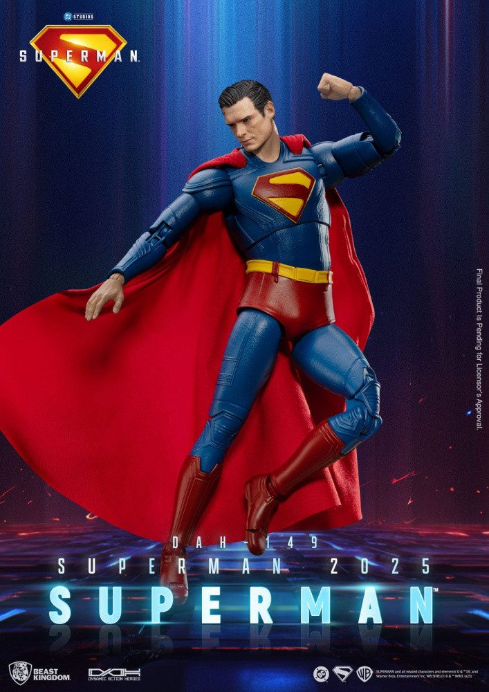 Beast Kingdom Toys Actionfigur Superman (2025) Actionfigur Superman & Krypto 21 cm