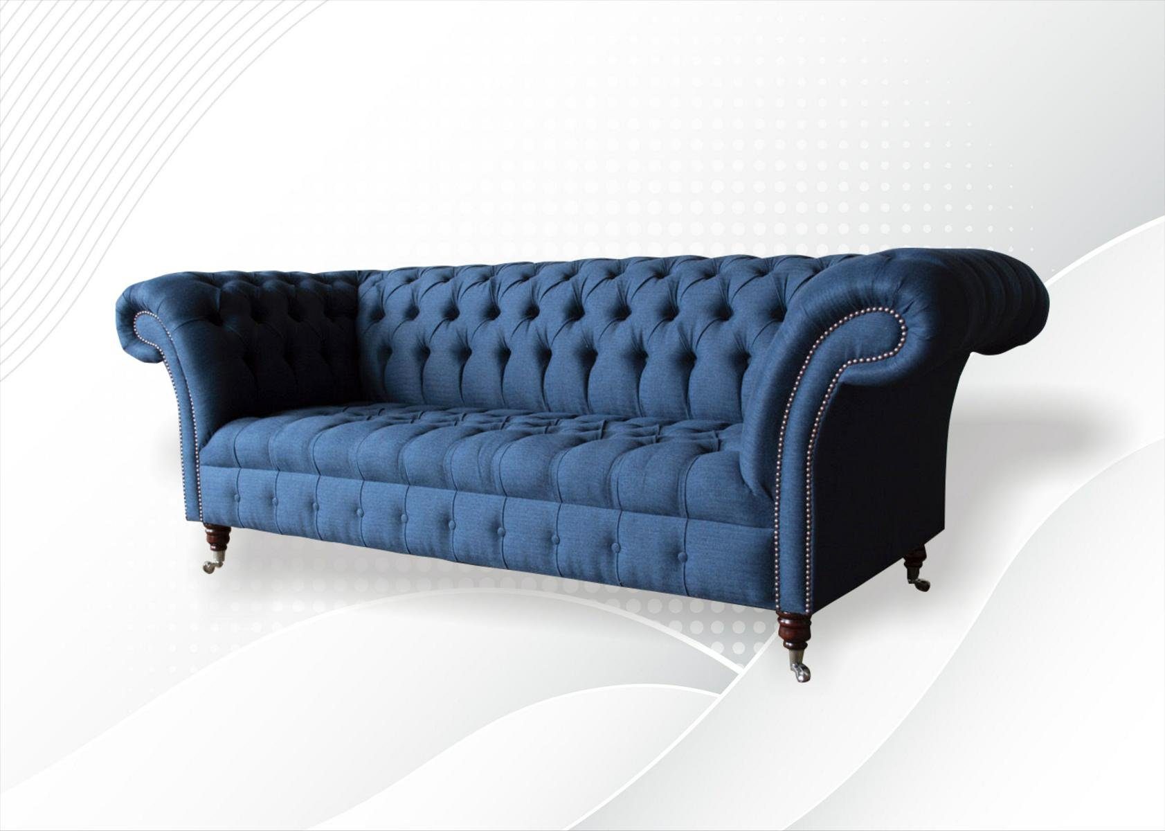 cm JVmoebel Design 3 Sofa Sitzer Chesterfield 225 Chesterfield-Sofa, Couch
