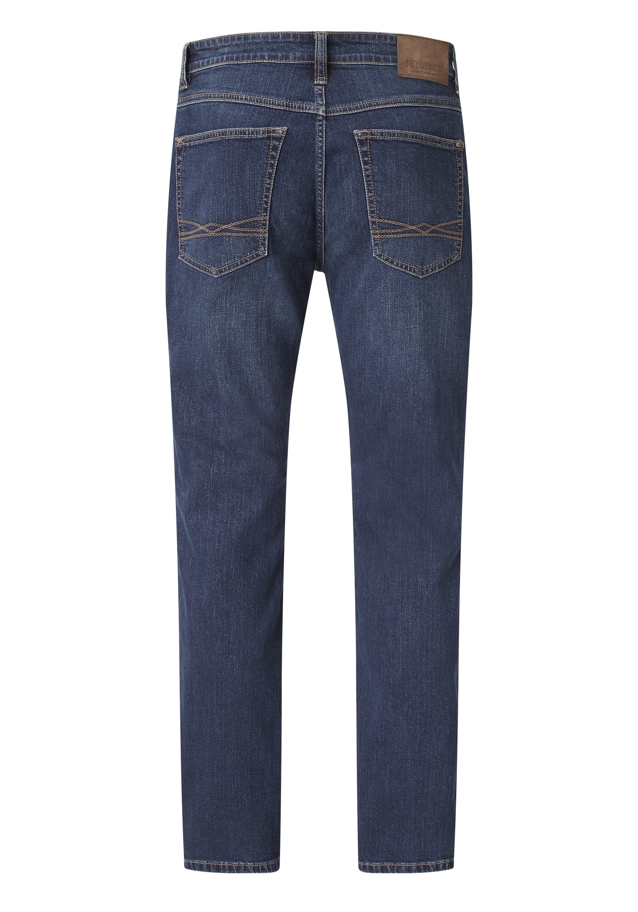 Stretch Regular moustache Straight-Jeans blue used Paddock's Jeans 5-Pocket BEN Fit mit Comfort dark