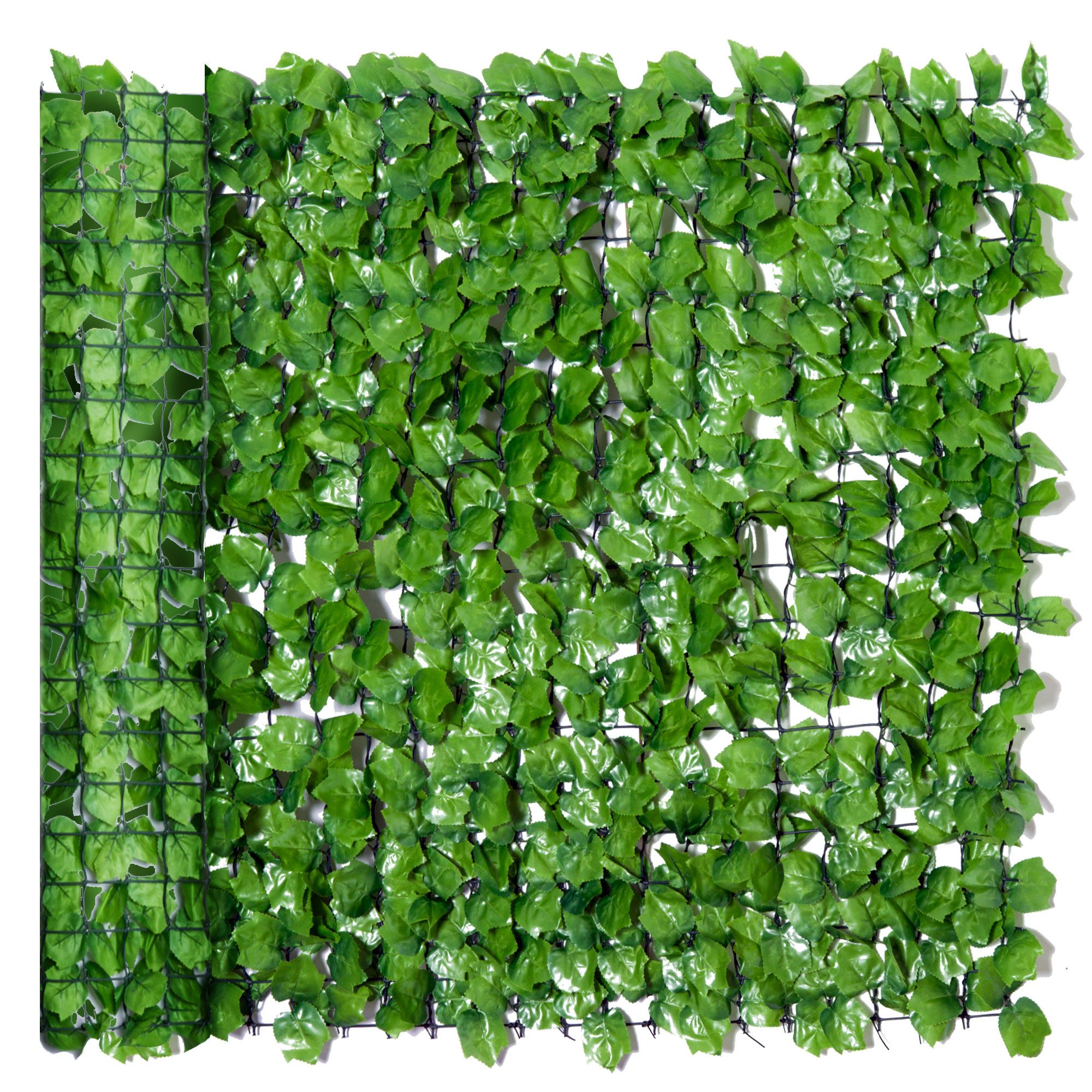 MC Star Balkonsichtschutz Sichtschutzhecke Künstliche Hecke 300x100cm, hellgrün ideal für Balkon & Wanddekoration, UV-beständig & pflegeleicht