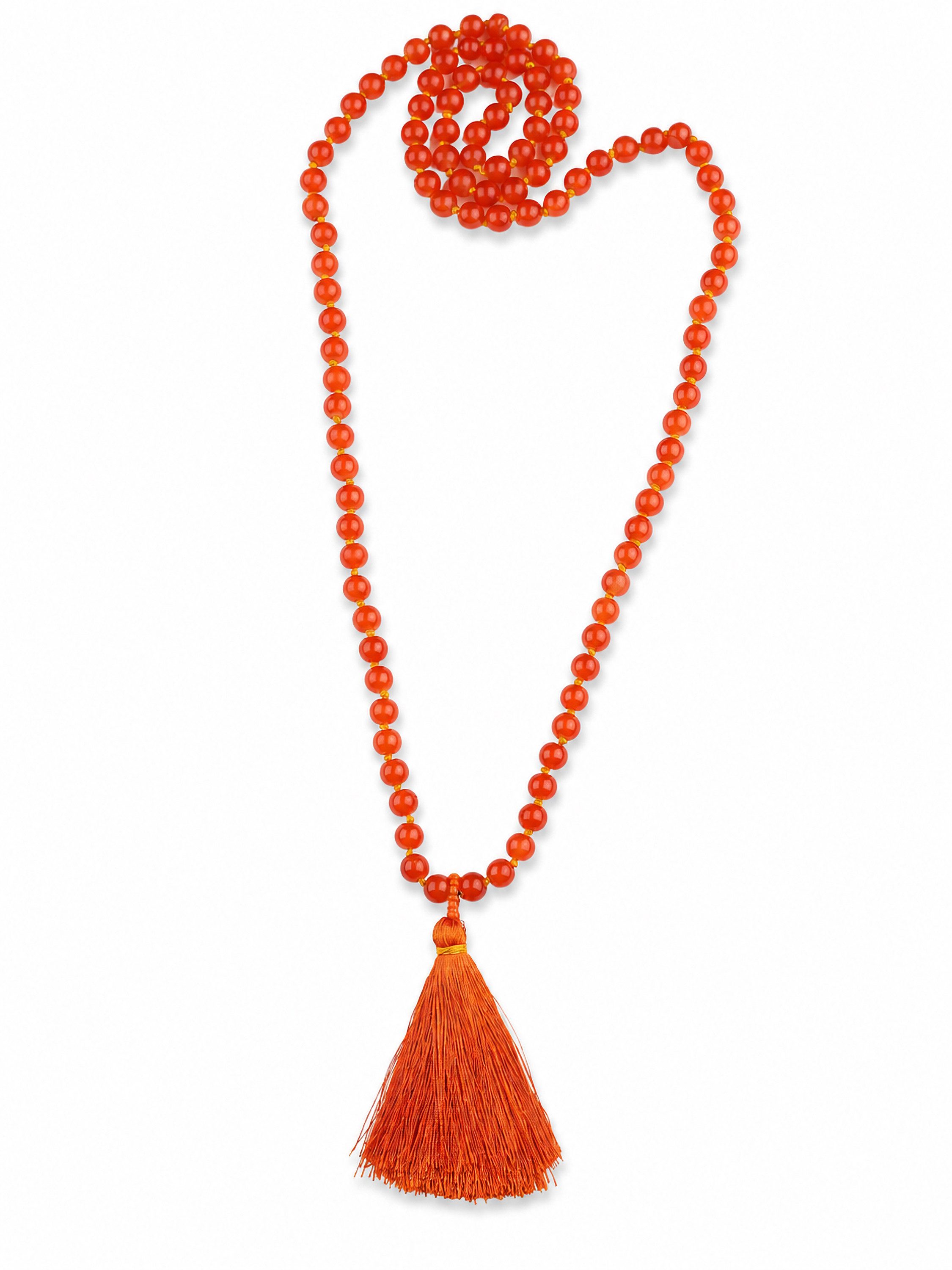 COLLEZIONE ALESSANDRO Lange Kette Dehli, mit echten Glasperlen