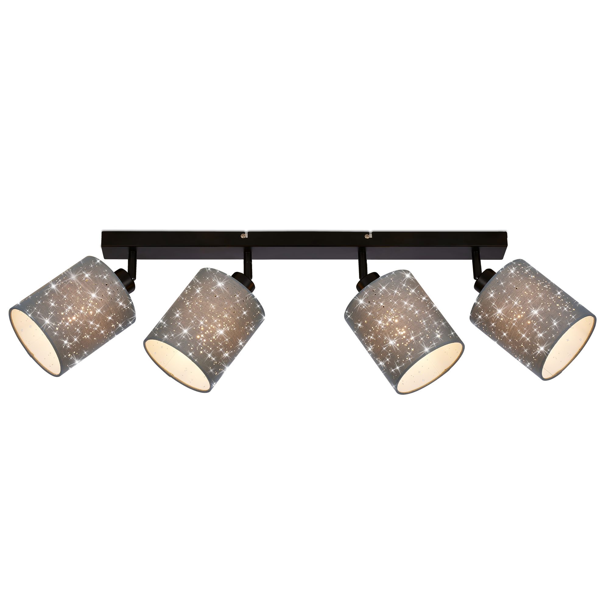 Briloner Leuchten Wandleuchte Wandlampe Extra-Warmweiß Innen Wohnzimmer Flur E27, 4-flammig, ohne Leuchtmittel, 2700K - Extra - Warmweiß, Wandlampe, 25x15,5cm, Taupe, max.25W, E27, Innen, Wohnzimmer, Flur