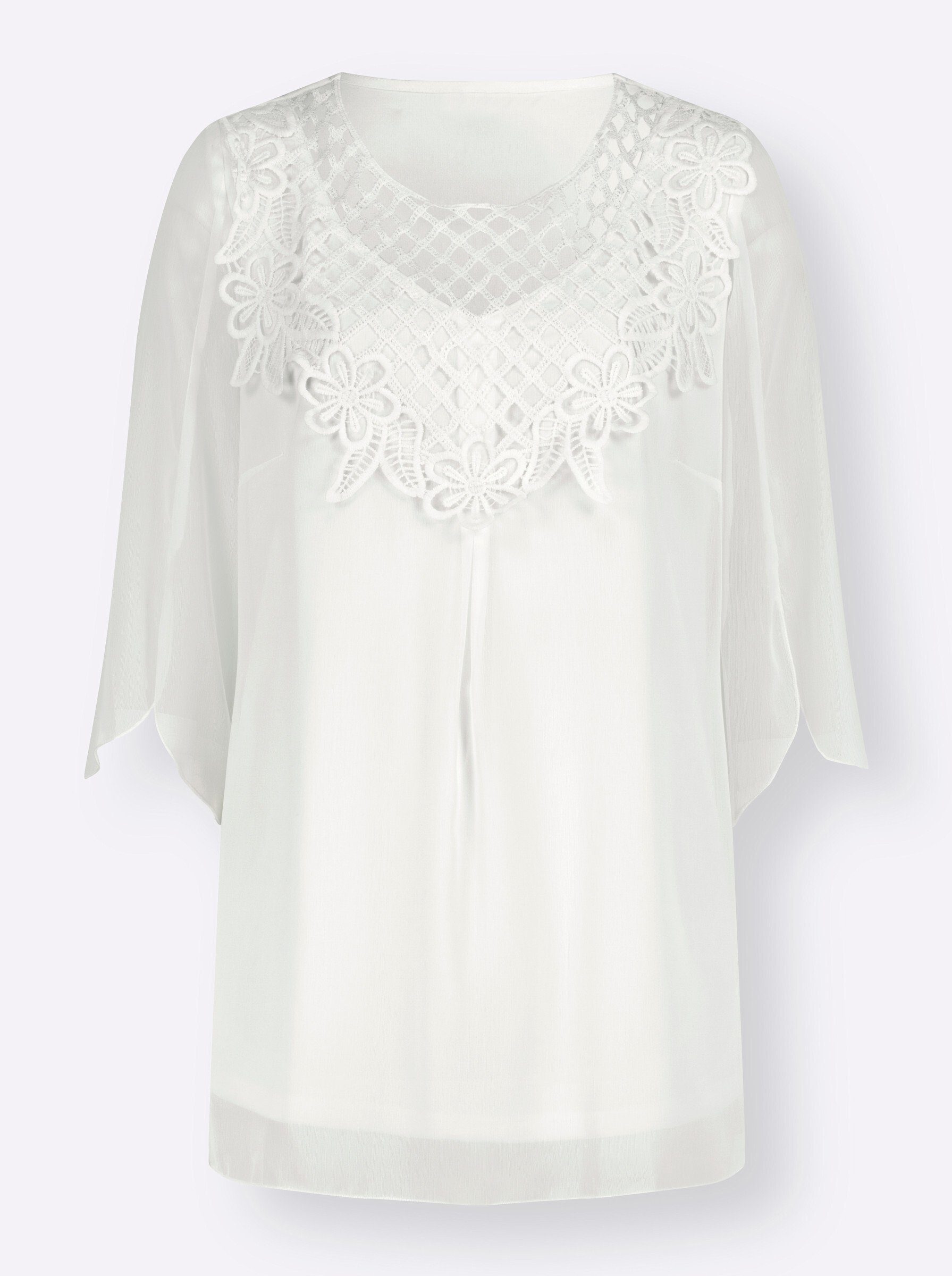 Klassische Bluse Bluse 3/4-Arm