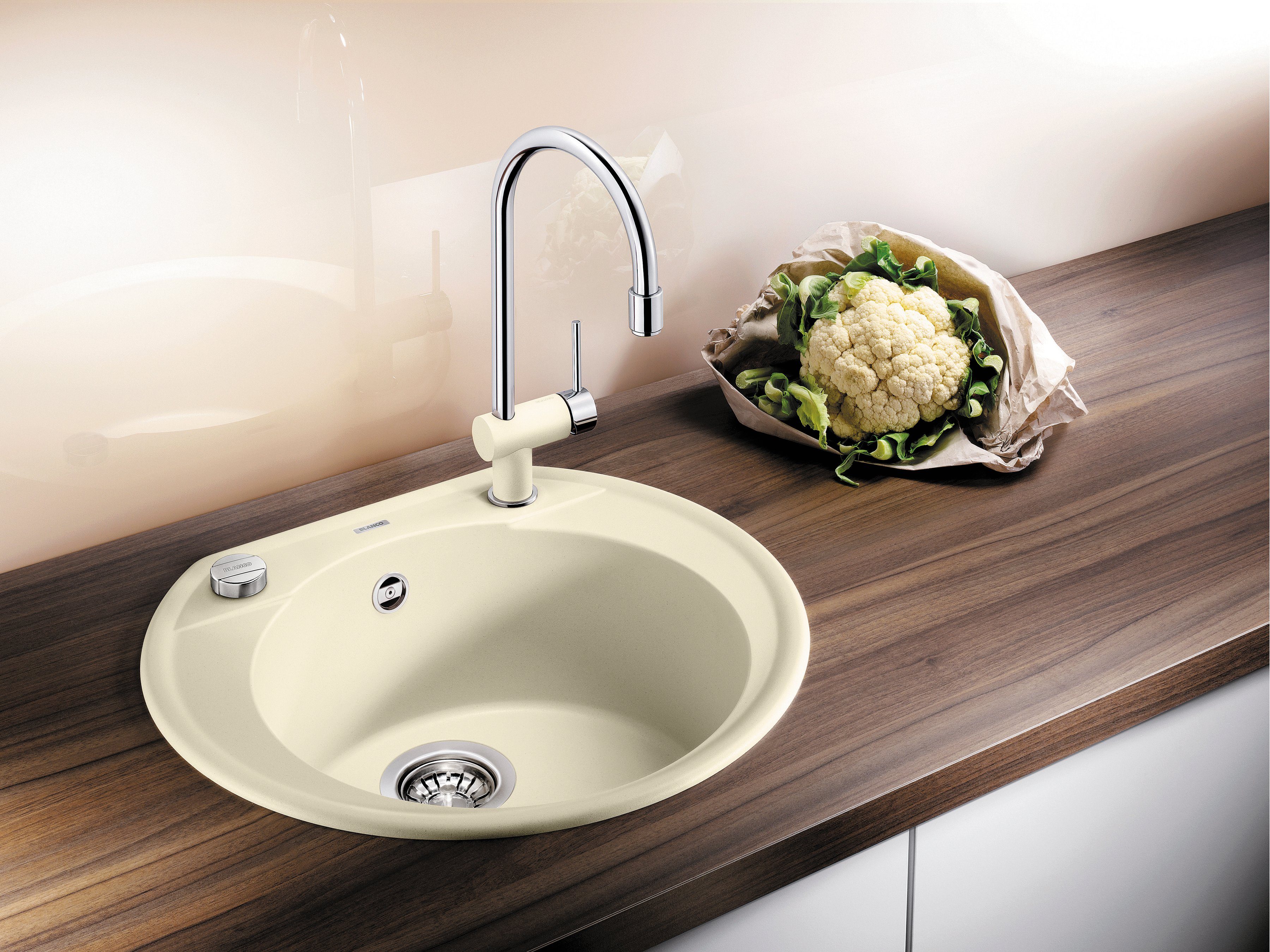 Blanco Granitspüle RONDOVAL 45, rund, aus SILGRANIT®