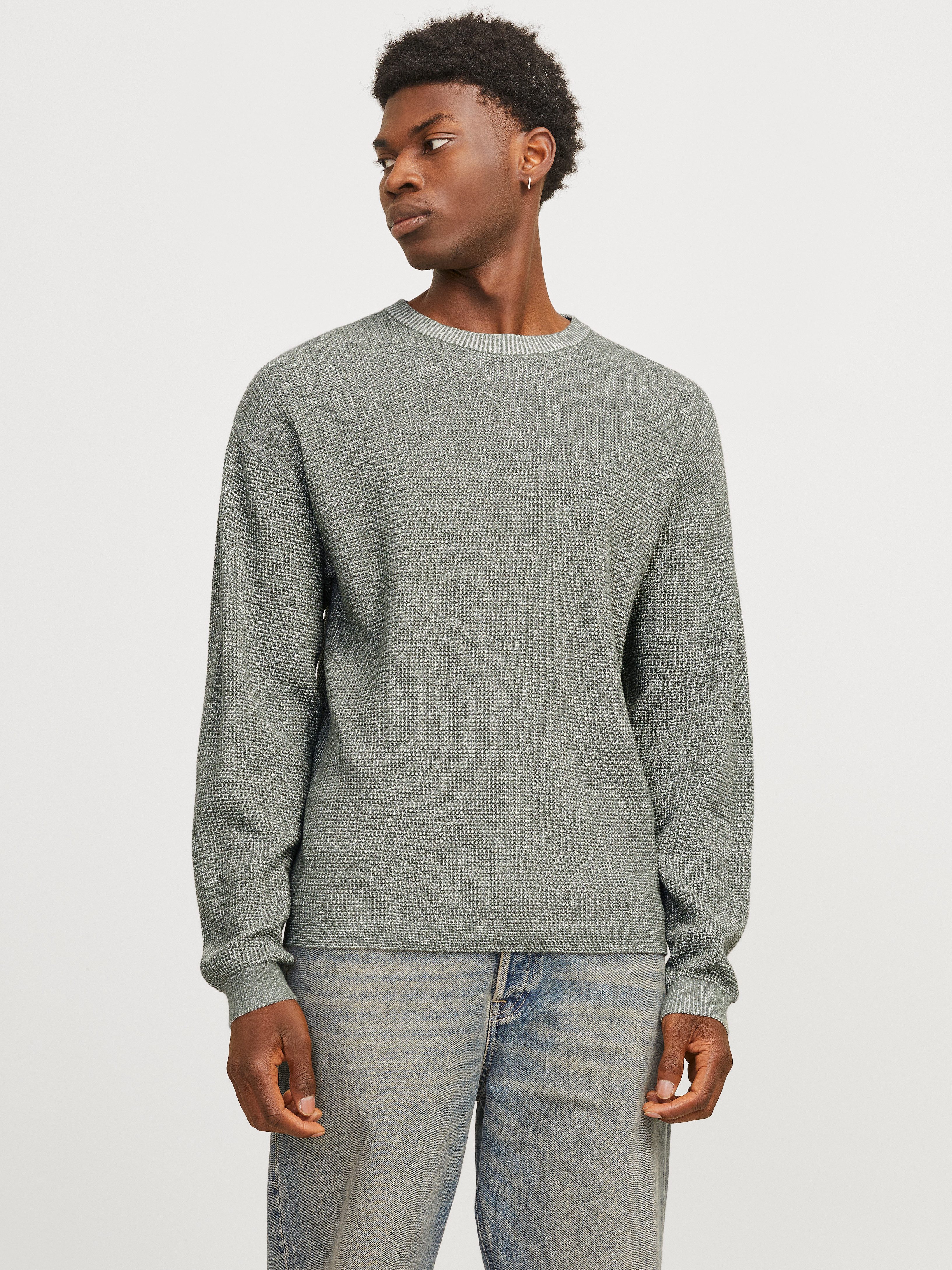 Jack & Jones Strickpullover JJWALTER KNIT RELAXED CREW NECK günstig online kaufen