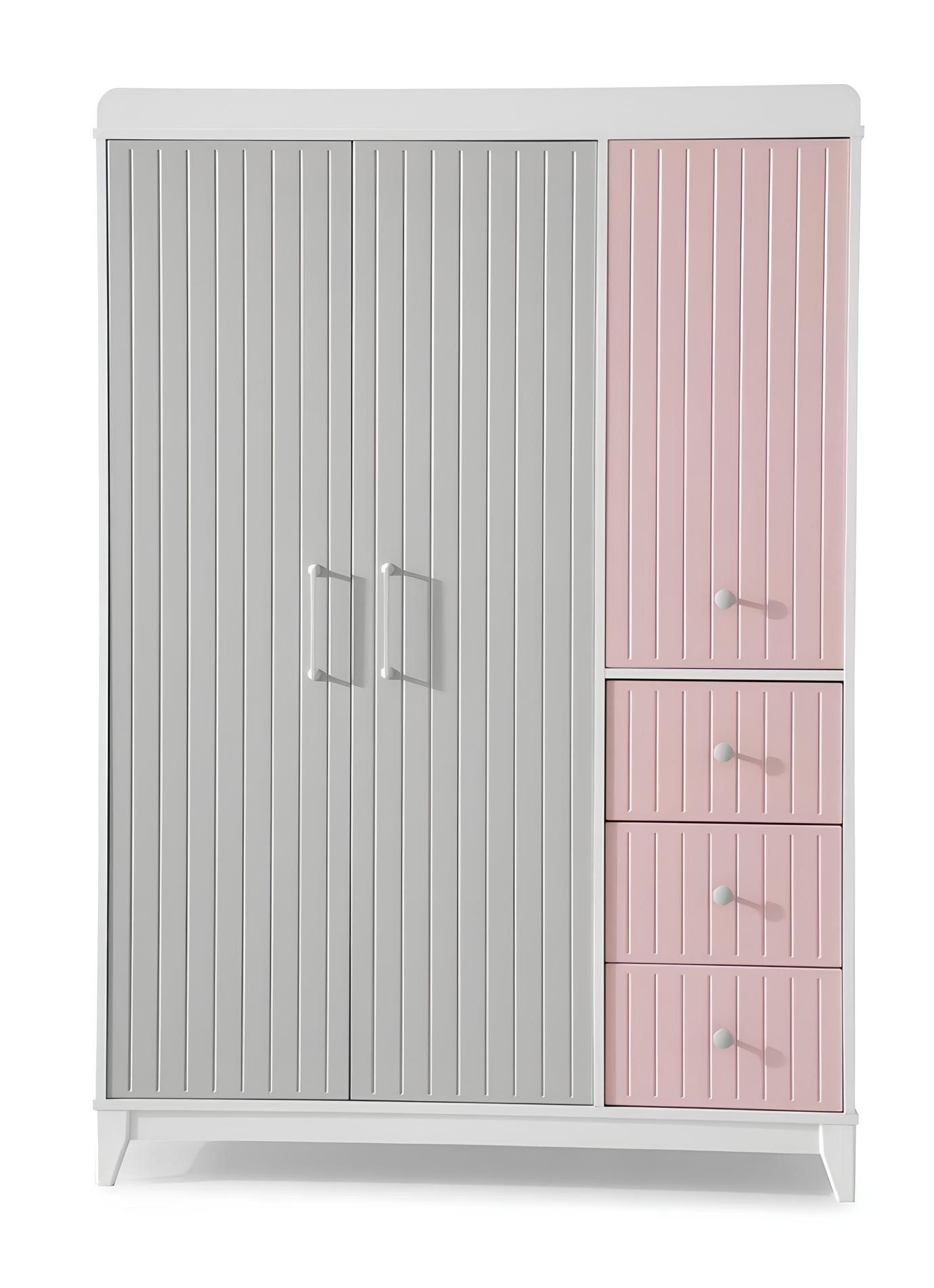 JVmoebel Kleiderschrank Bunter Holz-Kleiderschrank im eleganten Design für Kinderzimmer (1-St., 1x Kleiderschrank) Made in Europa