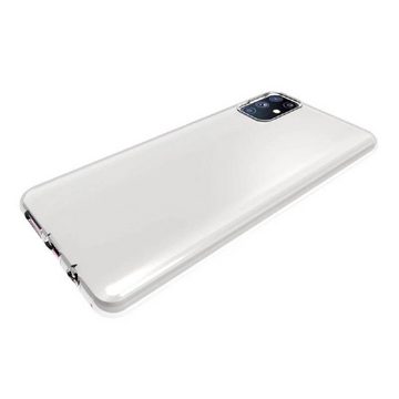 cofi1453 Bumper cofi1453® Silikon Hülle Basic kompatibel mit Samsung Galaxy M51 (M515F) Case TPU Soft Handy Cover Schutz Transparent
