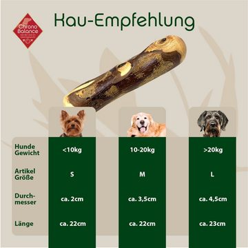 ChronoBalance Kauspielzeug ChronoBalance Olivenholz für Hunde, (1-tlg), in verschiedenen Größen