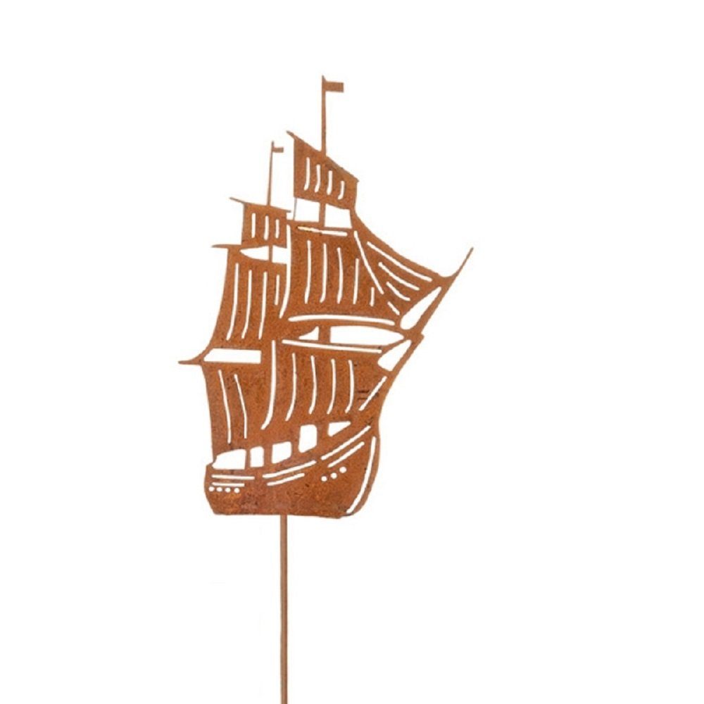 Linoows Dekoobjekt Gartenstecker "Segelschiff", maritimer Beetstecker günstig online kaufen