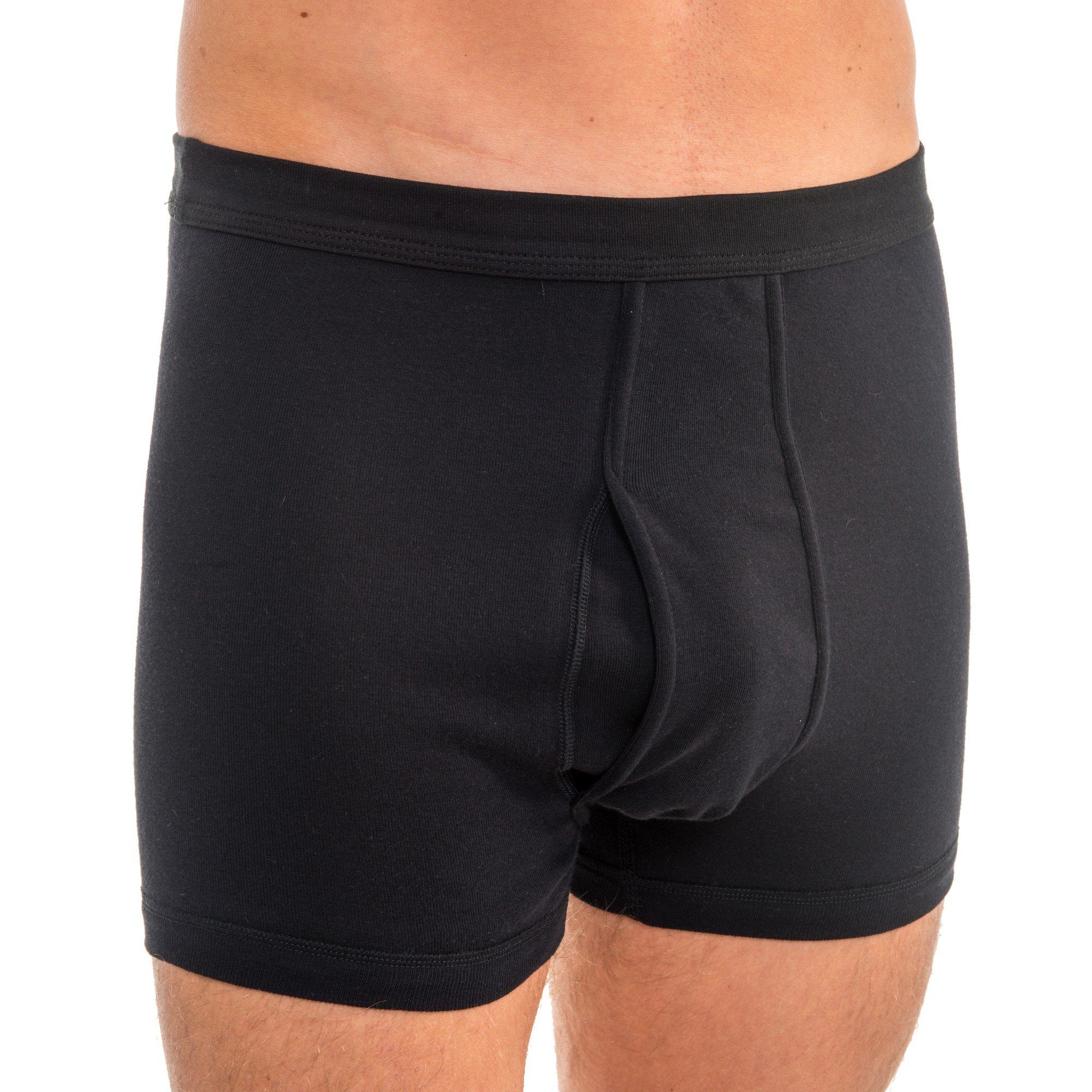 HERMKO Boxershorts 3940 Herren Pagen mit Eingriff, kochfester Schlüpfer hoher Bund