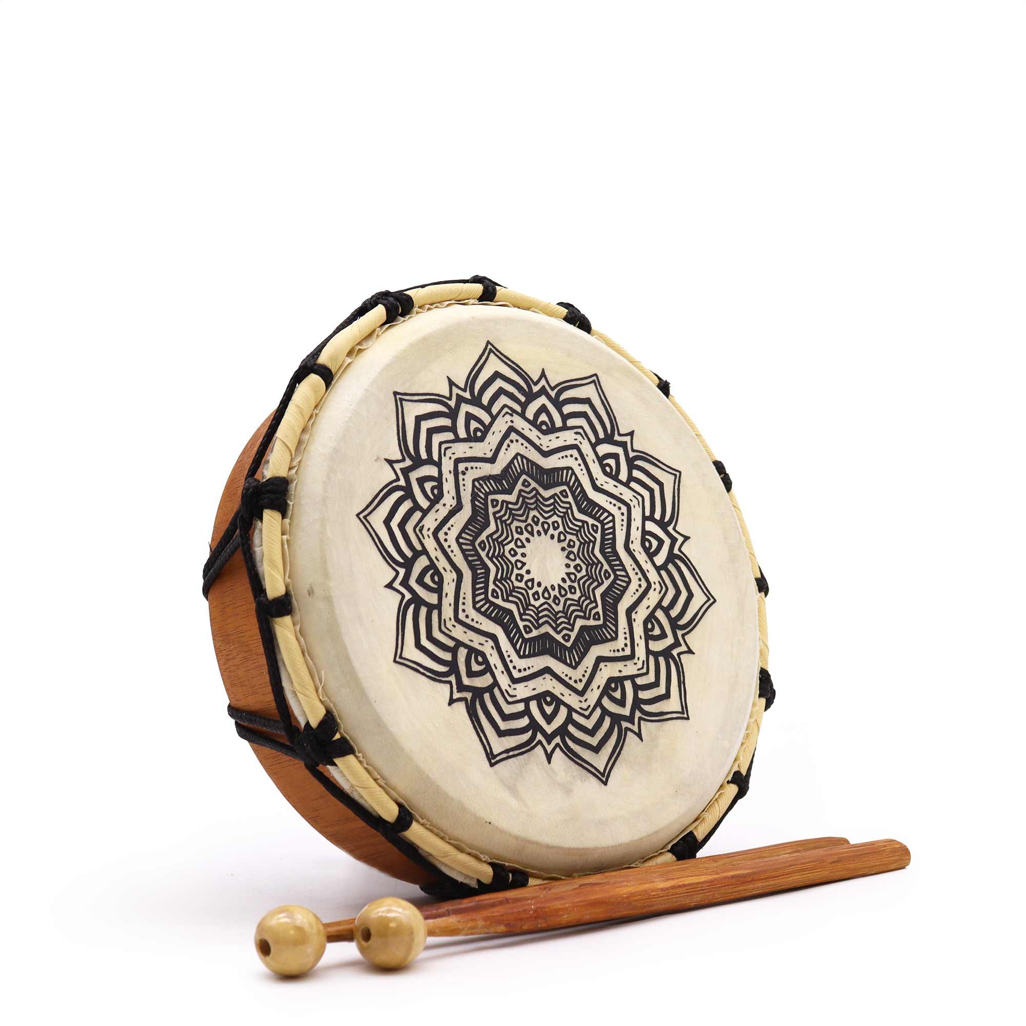 Trommel Schamanische Mandala-Trommel mit 1x Stock - 20cm