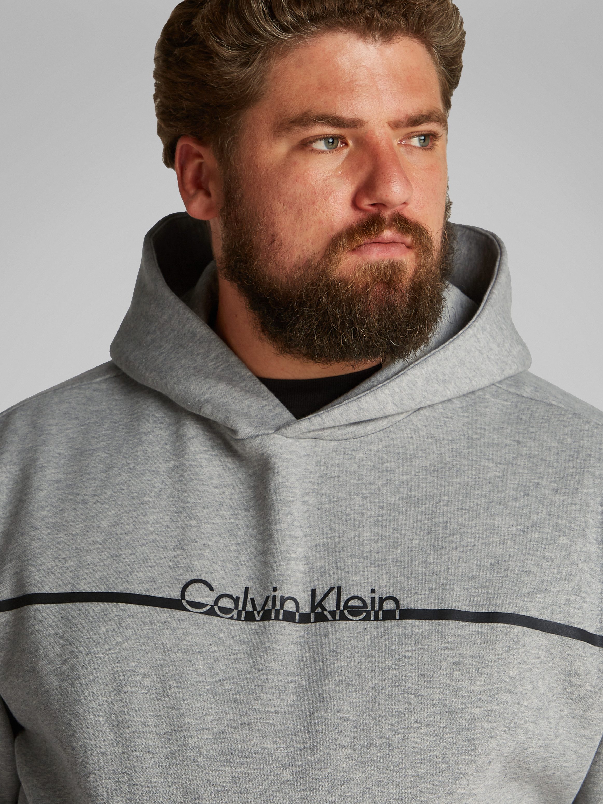 Calvin Klein Big&Tall Sweatshirt BT_SPLIT LINE LOGO HOODIE in Großen Größen günstig online kaufen