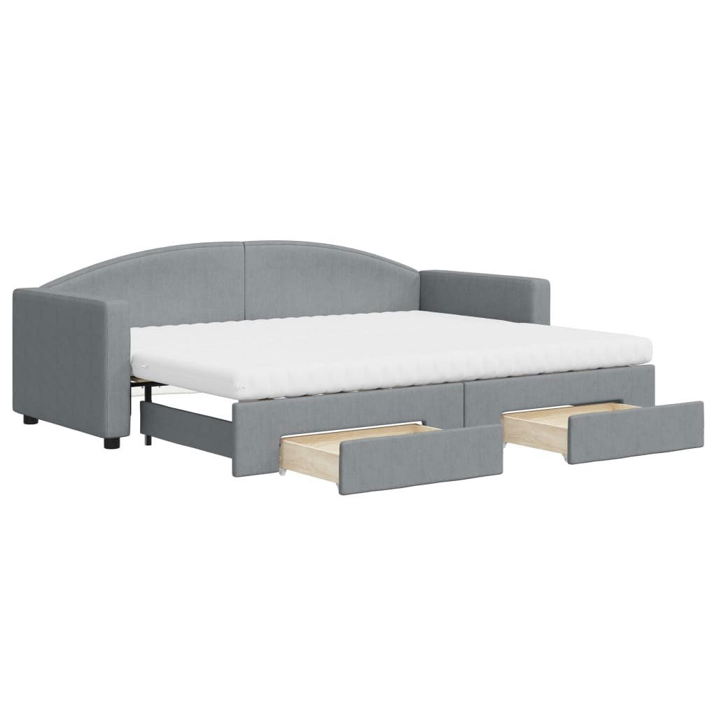 vidaXL Bett Tagesbett Ausziehbar mit Schubladen günstig online kaufen