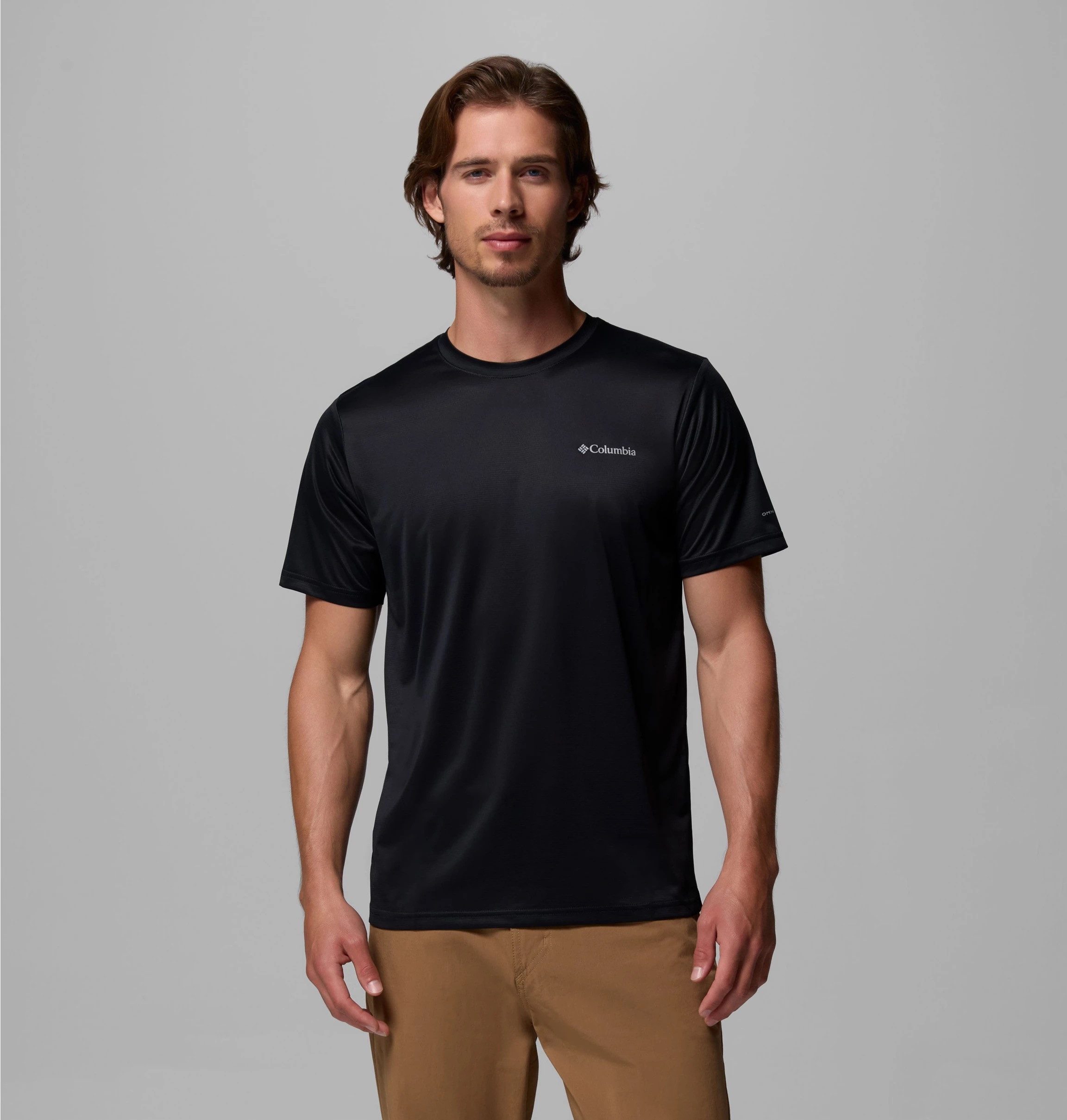 Columbia Funktionsshirt Kurzarm-Design, feuchtigkeitstransportierendes Gewebe, aus Polyester