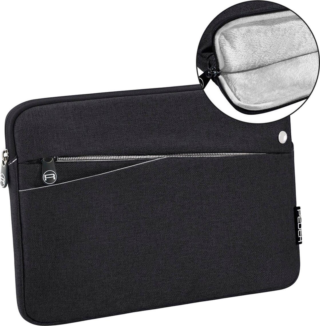 PEDEA Tablettasche Fashion 25,7cm (10,1), Kompatibel mit diversen Geräten schwarz/weiß