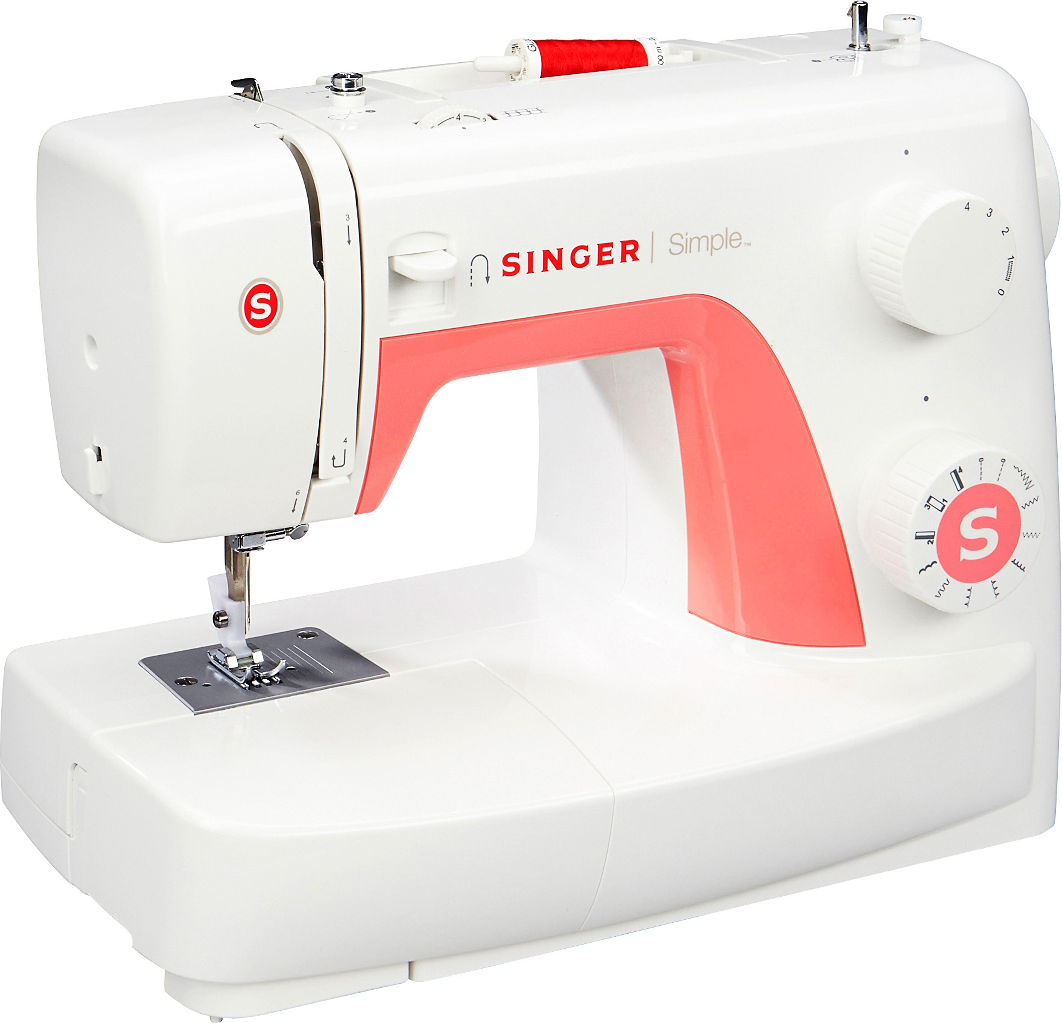 Nähmaschine Simple 10 Programme, 10 Singer Stiche 3210,