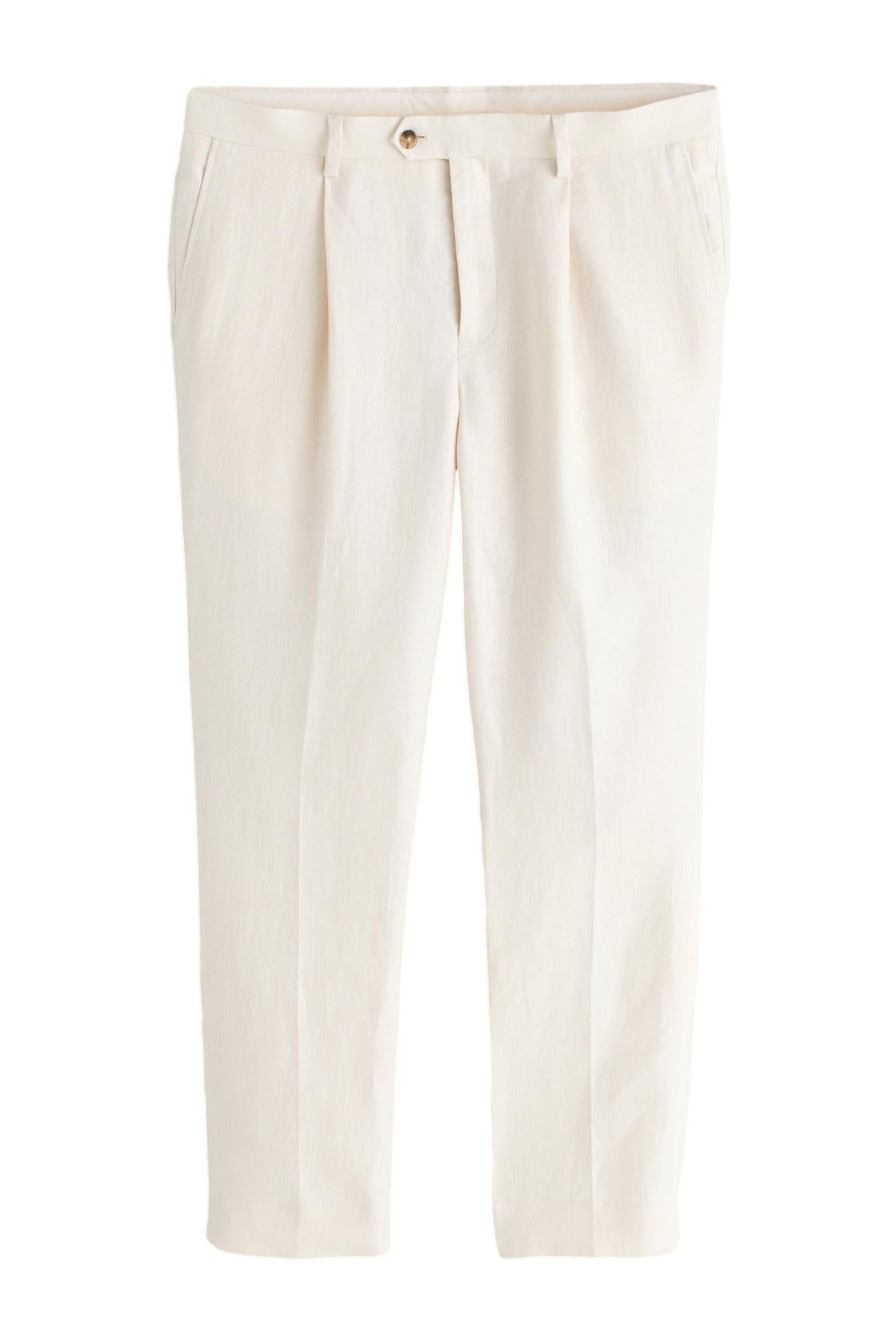 Next Anzughose N. Premium Tailored Fit Anzughose aus 100 % Leinen (1-tlg)