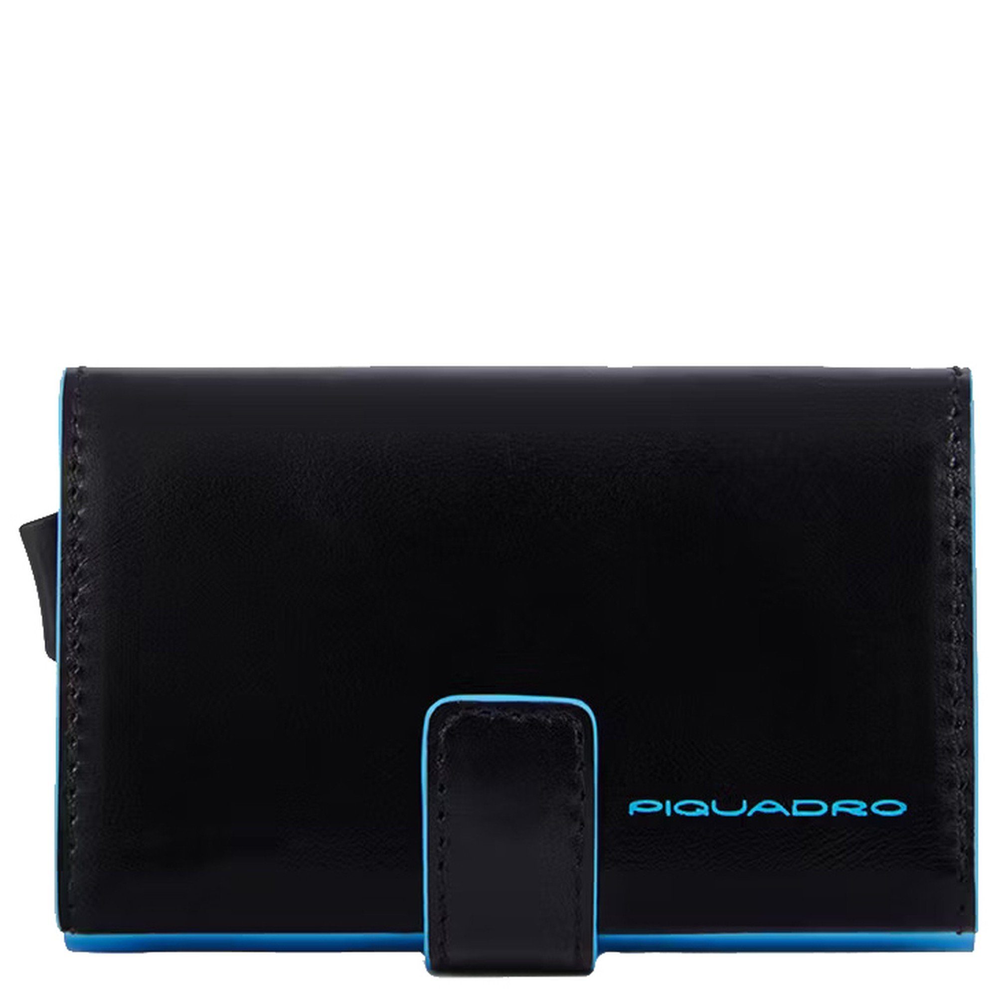 Piquadro Geldbörse Blue Square - Kreditkartenetui 11cc 10 cm RFID (1-tlg) black