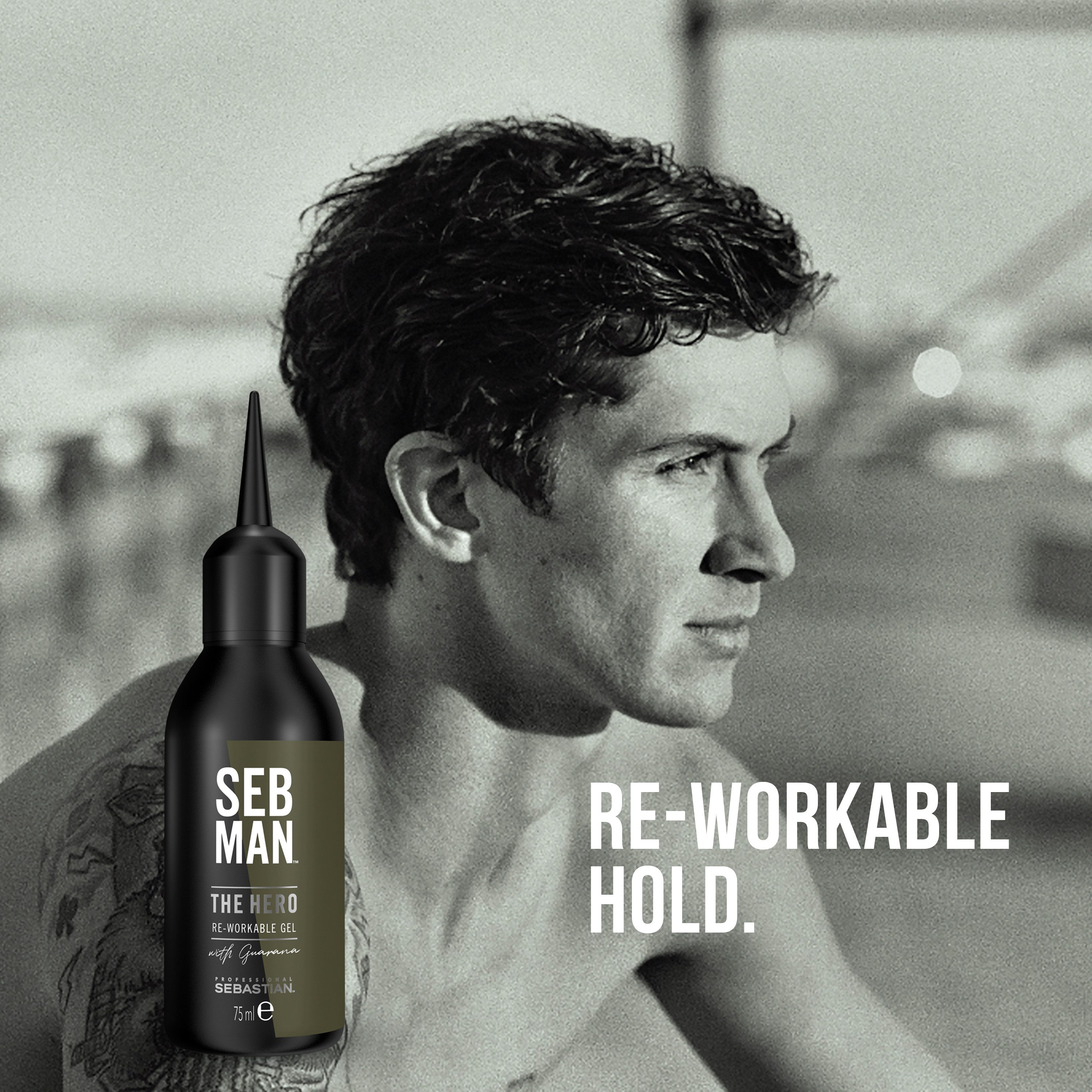 Seb Man Haargel SEB MAN THE HERO REWORKABLE LIQUID GEL, mittlerer Halt, mattes Finish, 24h Halt