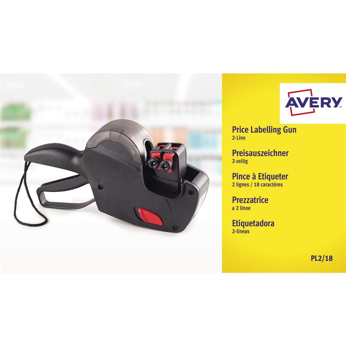 Avery Zweckform Etikett Avery Zweckform Preisauszeichnungsgerät PL2/18