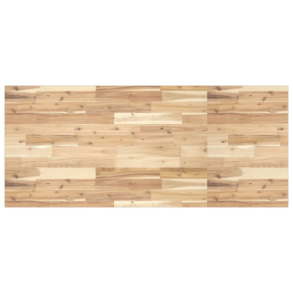 vidaXL Badezimmerspiegelschrank Waschtischplatte Unbehandelt 140x60x2 cm Massivholz (1-St)